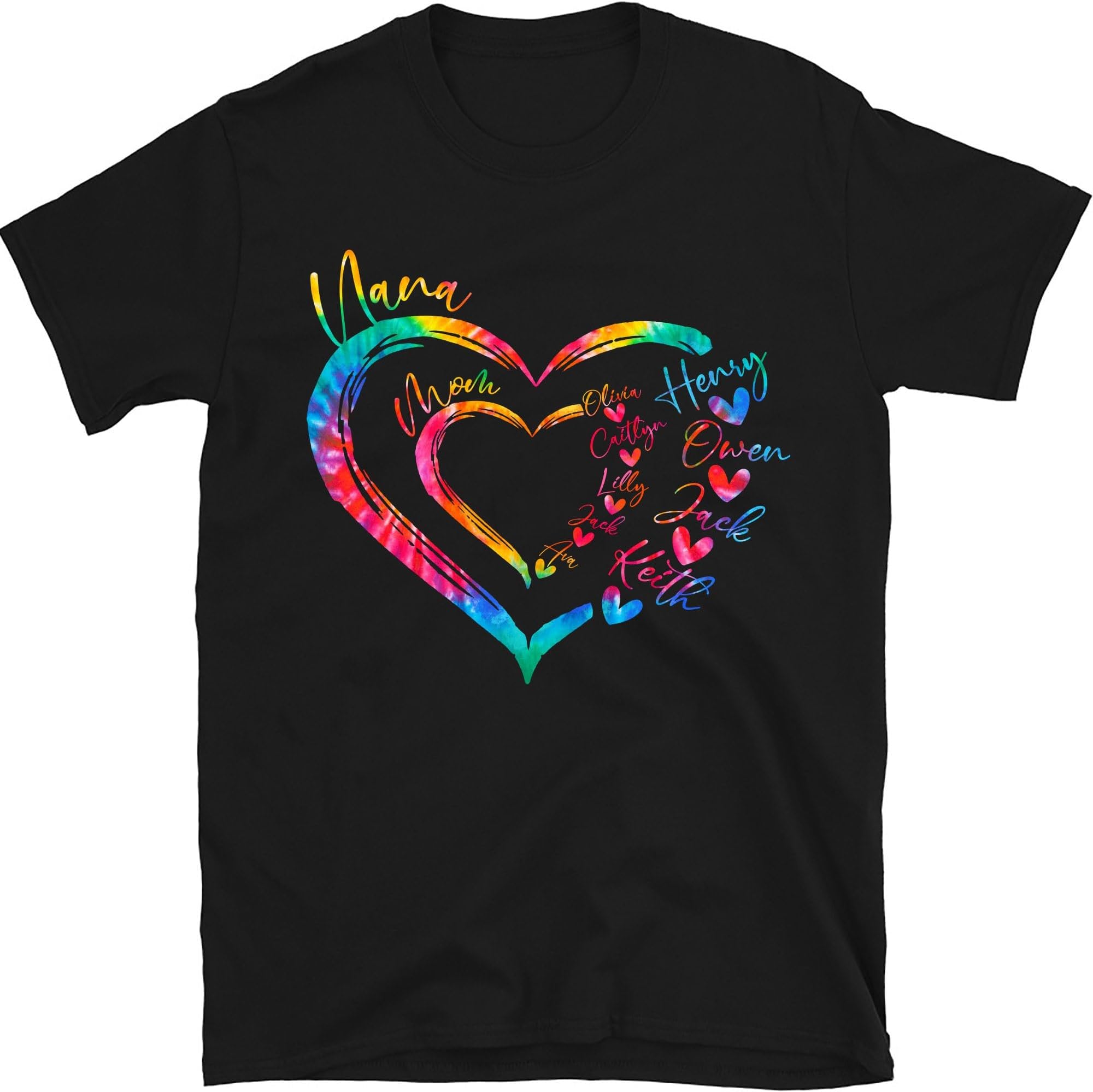 Custom Grandma Heart Shirt, Grandma Shirt, Grandma Heart with Kidnames, Custom Grandma Mom Shirt, Grandma Sweatshirt Gifts