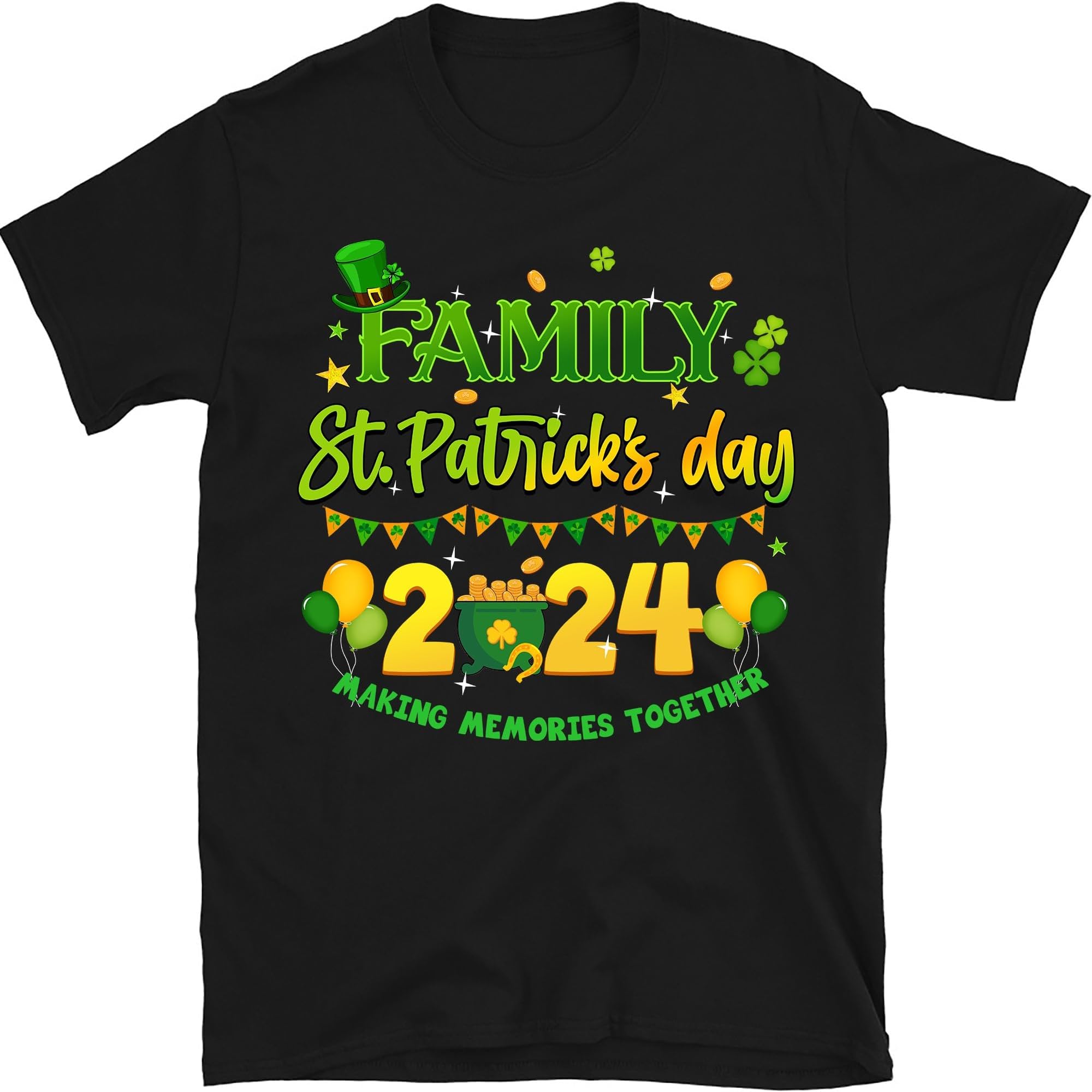 Family St Patrick's Day 2024 Shirts, Saint Patrick's Day Family Matching Shirts Shamrock Shirt, Shenanigans Tee, Small