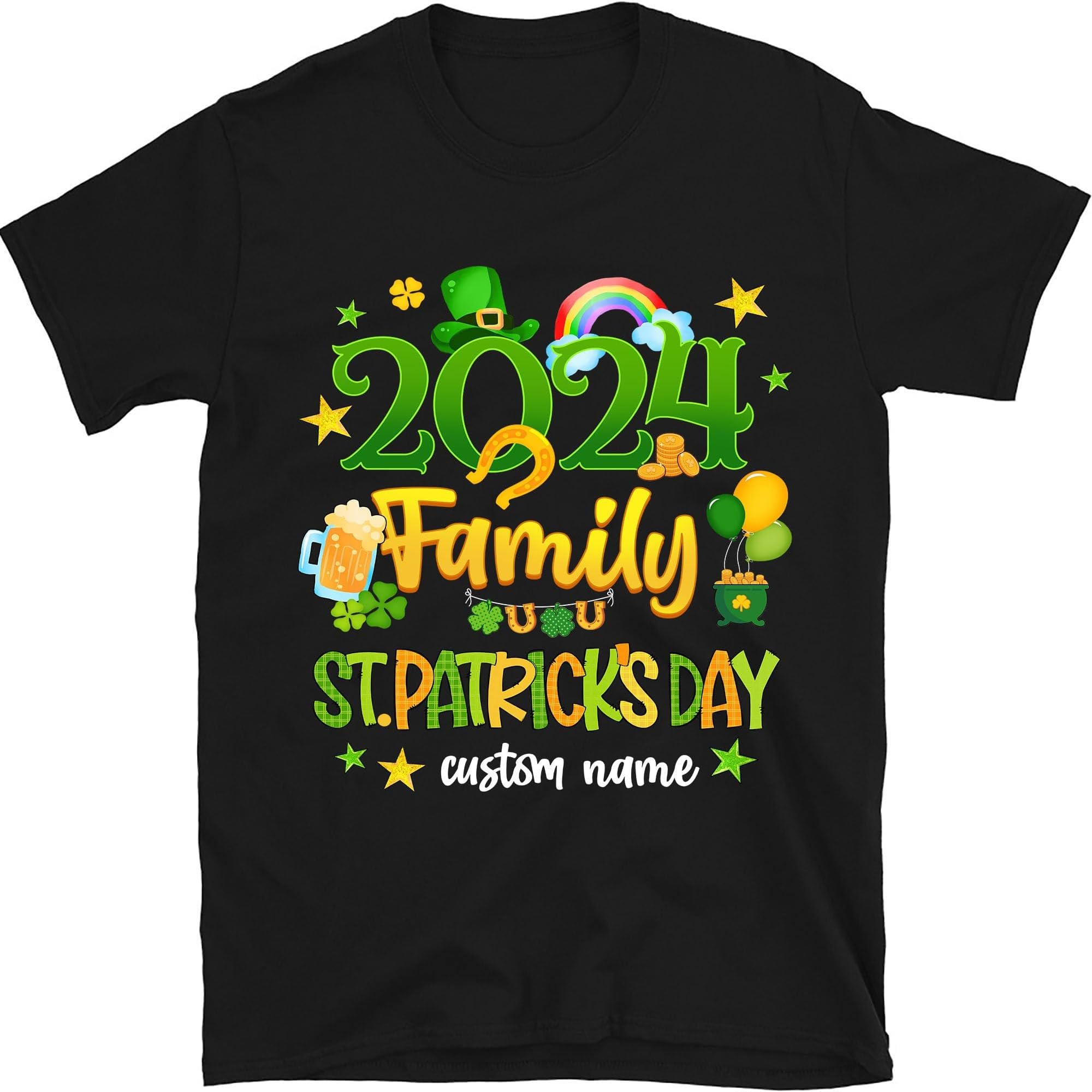 Personalized 2024 Family St Patrick's Day Shirts, Lucky Family Matching Shirts, Saint Patricks Day Family Tee