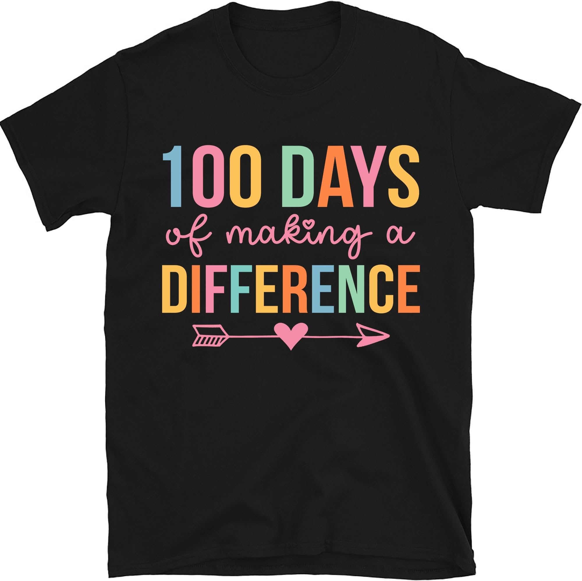 100 Days of Making A Difference Shirt, 100th Day of School, para Teacher Shirt, Paraprofessional Shirt, Special Education Shirt Elementary School Shirt