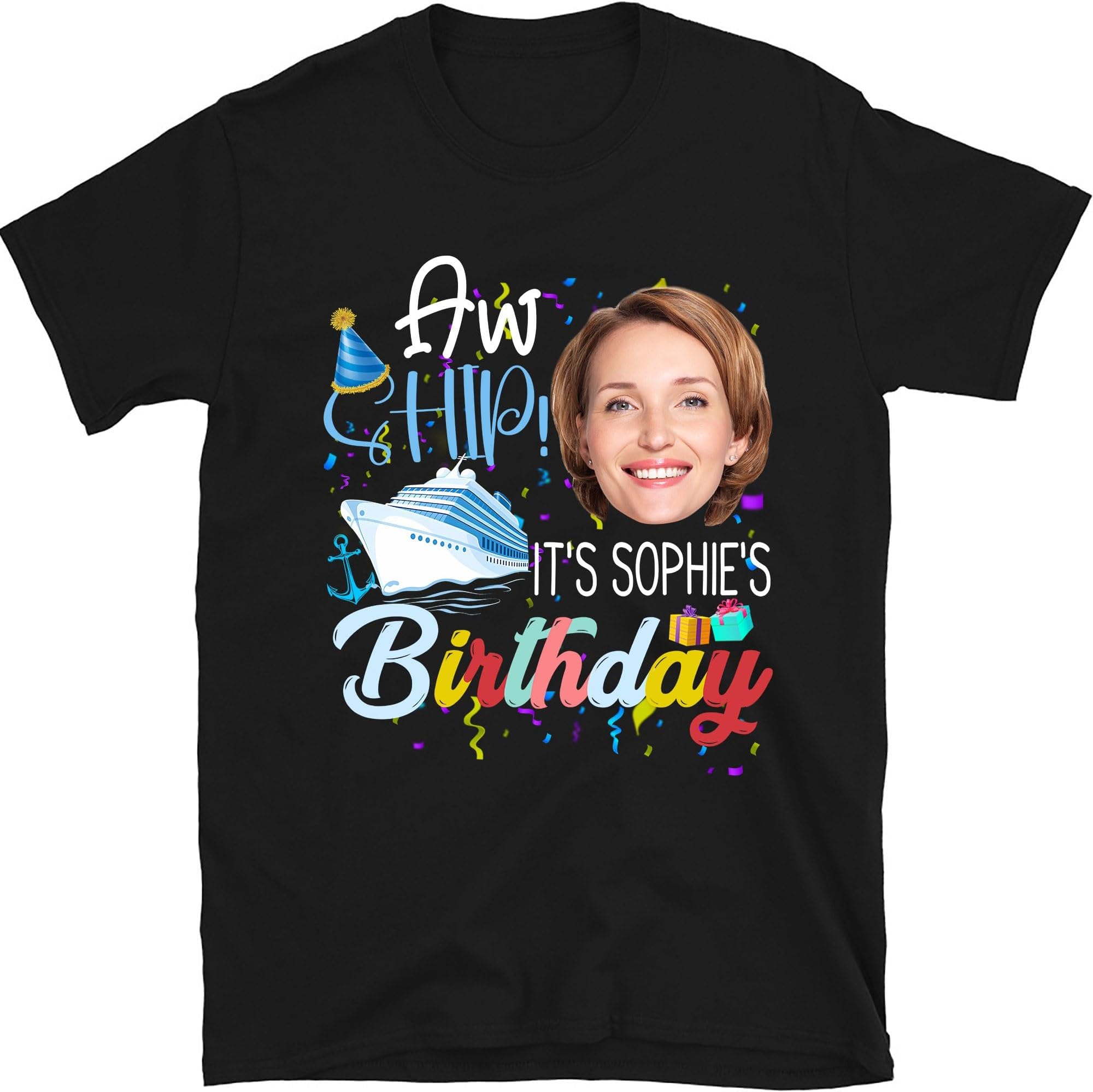 Aw Ship It's A Birthday Trip Personalized Shirts, Personalized Birthday Cruise Shirts, Birthday Matching Shirts, Family Matching Shirts, Family Vacation Trip