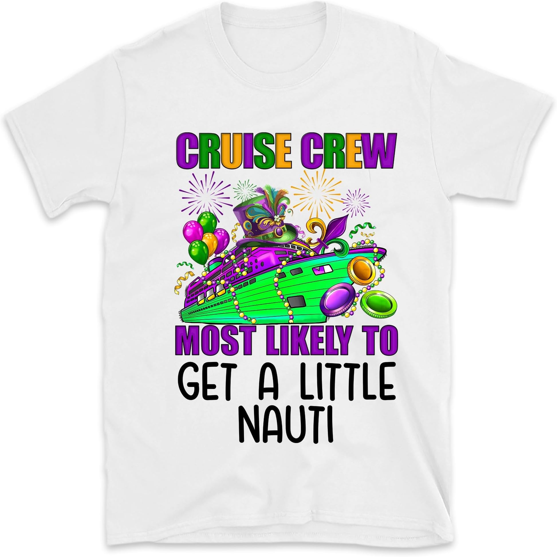 Personalized Mardi Gras Cruise Most Likely to Shirt, Most Likely to Matching Cruise Shirts, Mardi Gras Cruise Squad, Cruise Vacation Shirt, Family Matching Cruise