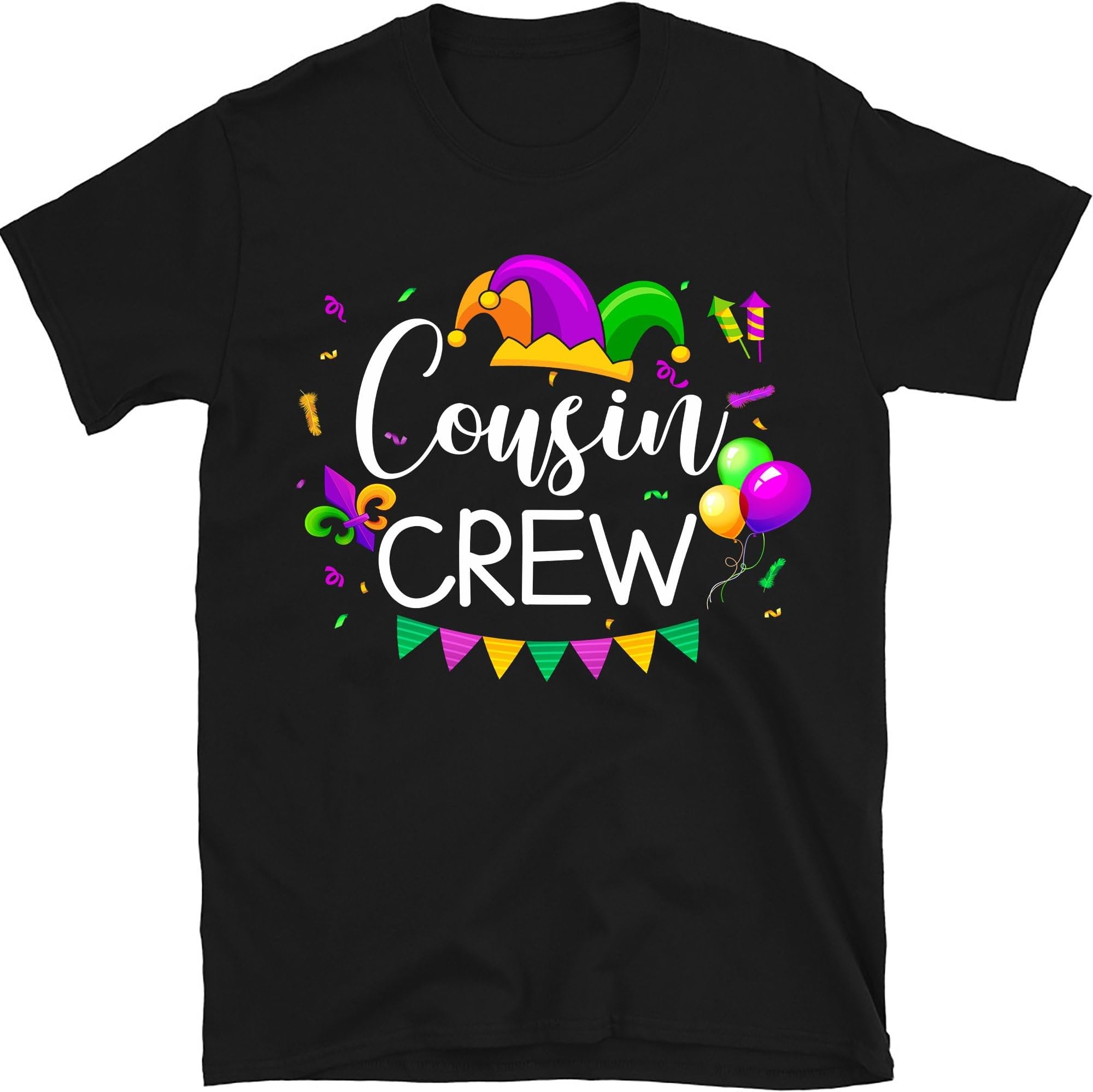 Mardi Gras Cousin Crew Shirts, Funny Cousin Crew Mardi Gras Shirt, Fat Tuesday Cousin Shirts, Louisiana Family Vacation T-Shirts