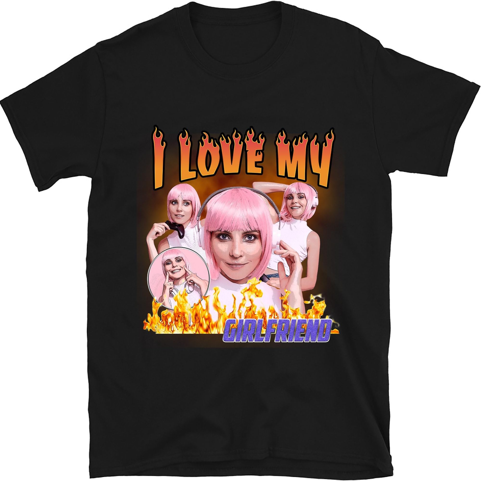 Custom Photo Vintage Shirts, Personalized Your Own Picture Idea, Custom Photo Shirt, Shirt with Girlfriend Face,Insert Your Design