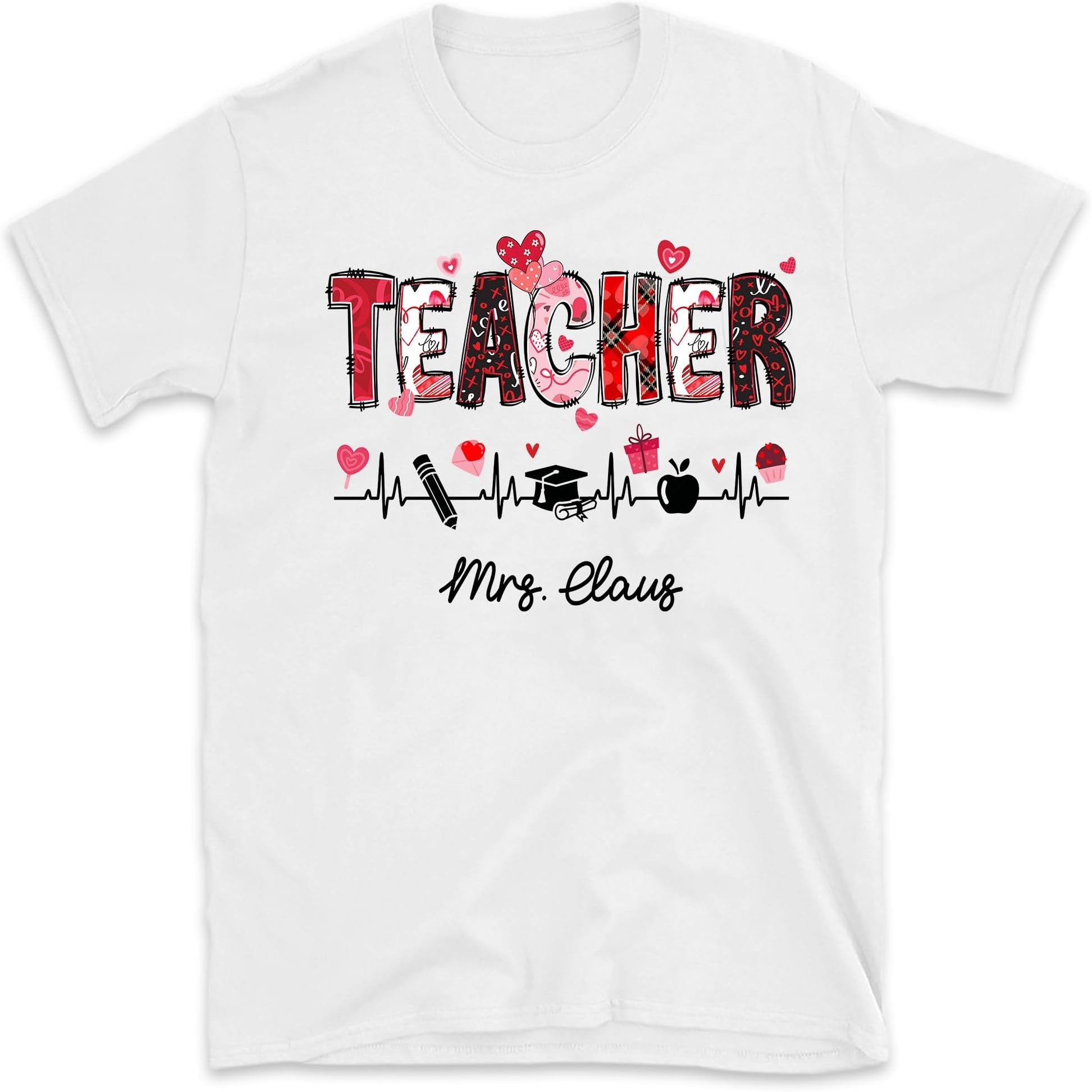 Teacher Valentine Shirt, Personalized Teacher Shirt, Valentines Teacher Love Shirt, Teaching Lover Gift