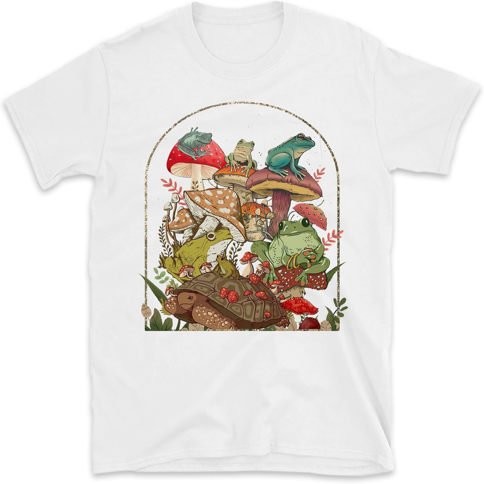 Cottagecore Frog Mushroom Sweatshirt, Fairycore Sweater, Mushroom Frog Shirt, Frog Lover Shirt, Forestcore Toad Shirt
