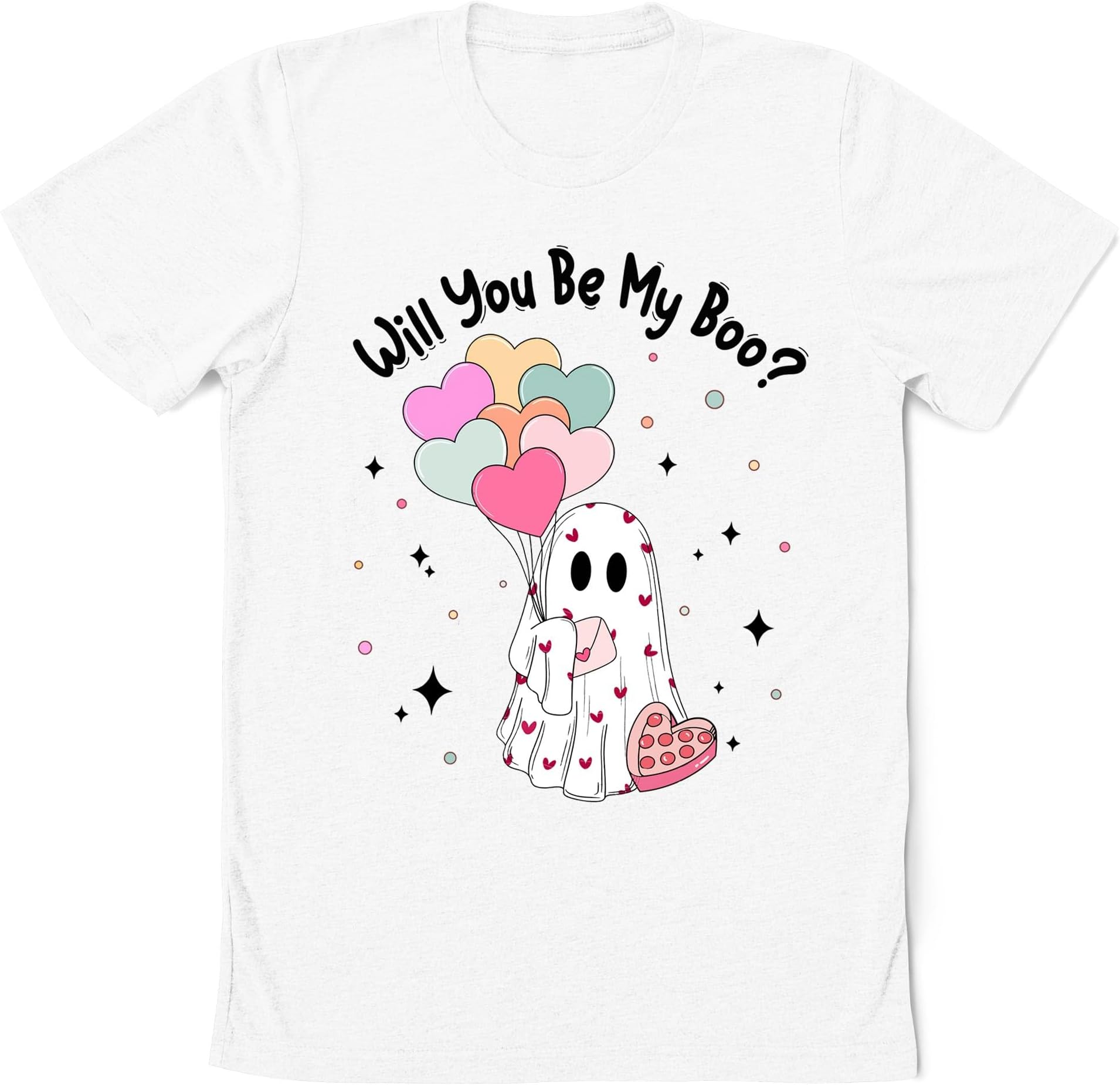 Will You Be My Boo Shirt, Cute Valentine Ghost Sweatshirt, Valentines Boo Shirt, Spooky Valentine Shirt, Happy Valentine's Day Gift
