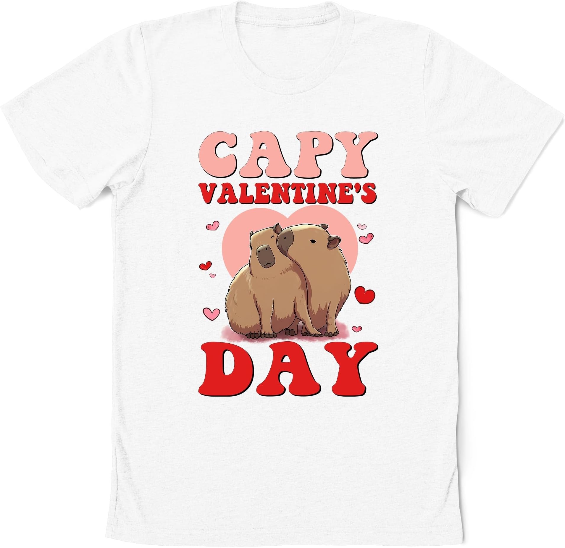 Capy Valentine's Day Shirt, Valentines Capybara Shirt, Cute Capybara Shirt, Capybara Lover Shirt, Capybara Valentines Gift, Small