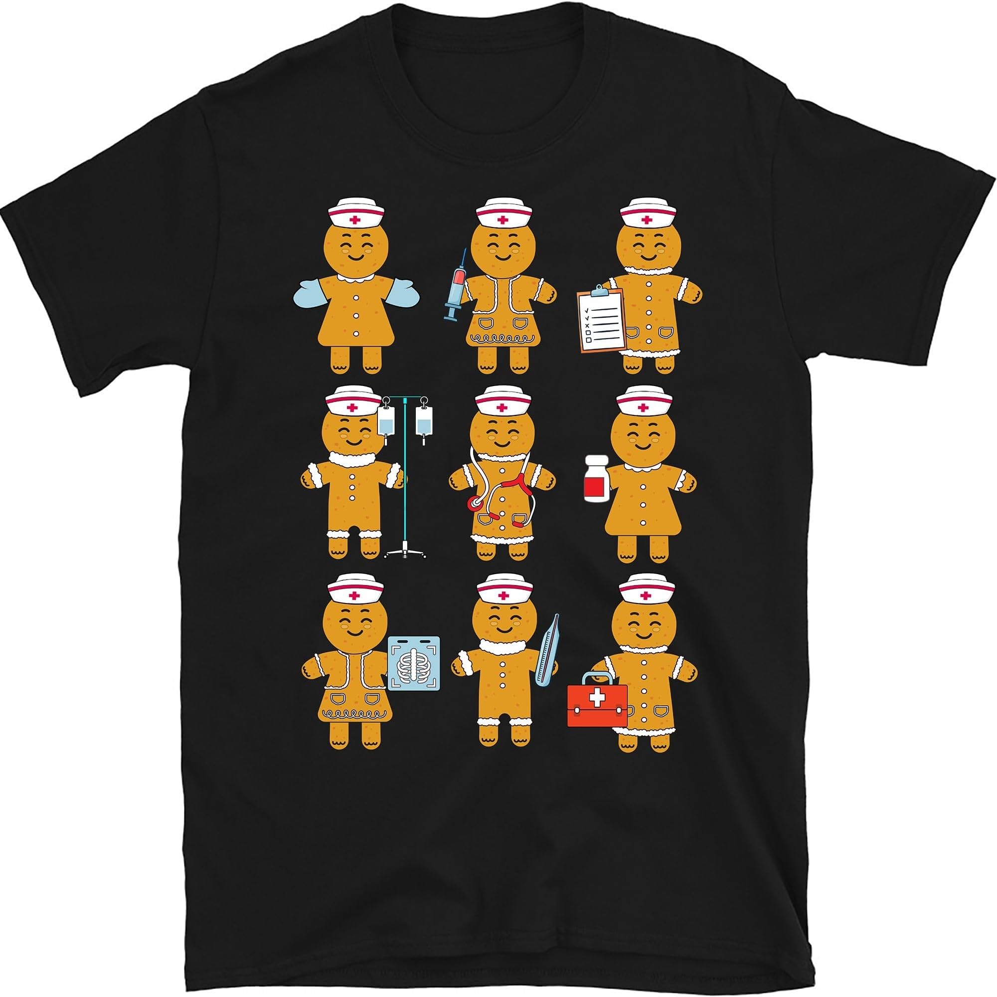 Gingerbread Man Christmas Nurse Sweatshirt, Retro Gingerbread Nurse Shirt, Nursing School Shirt, Pediatric Nurse Tee, Gift for Nurse