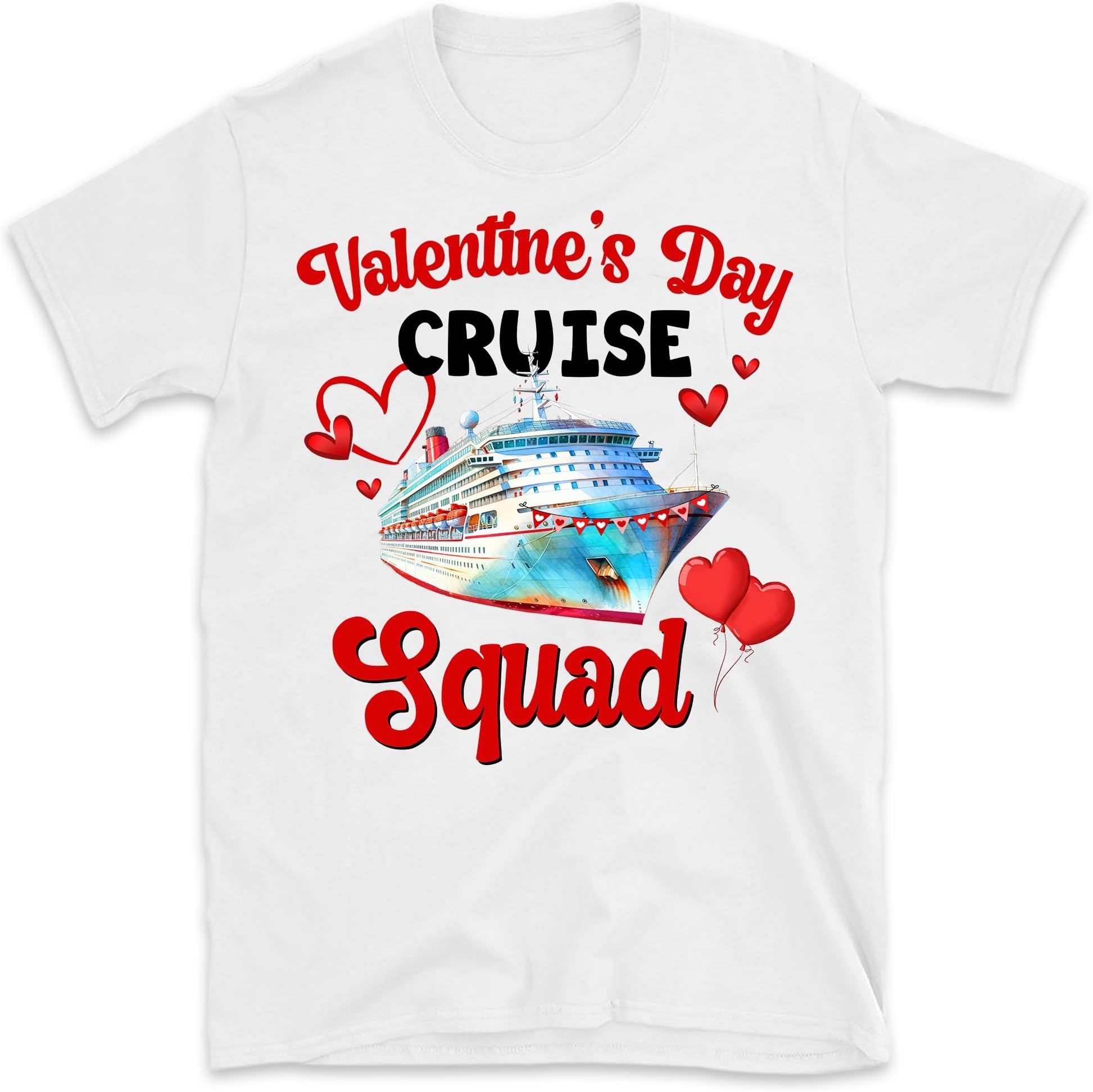 Valentine's Day Cruise Squad Shirt, Couple Cruise,Honeymoon, Valentines Gift Valentines Cruise Couples