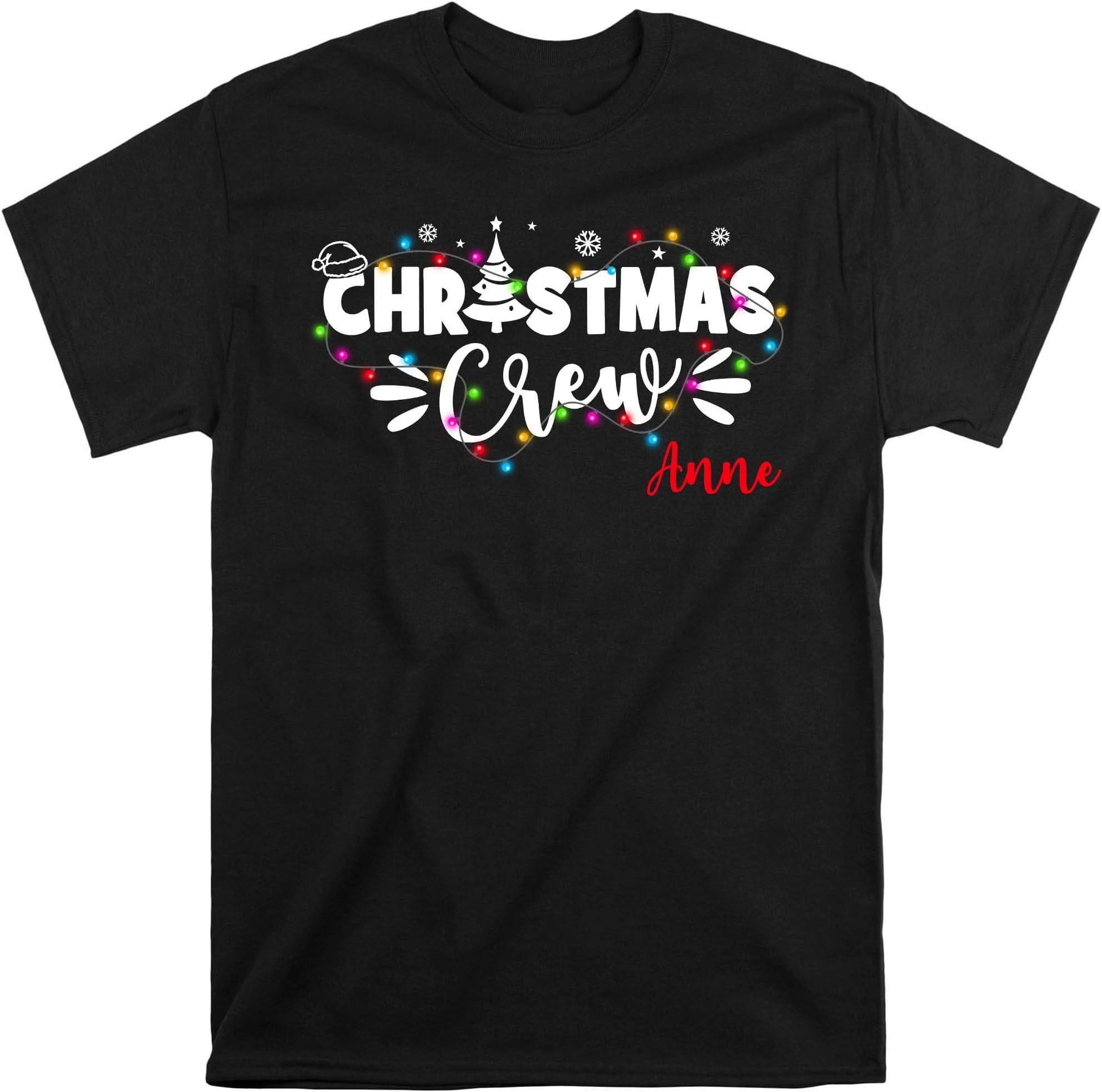 Personalized Christmas Crew with Name Shirt, 2023 Family Christmas Matching Shirt, Family Christmas Crew Shirts, Family Holiday Sweater