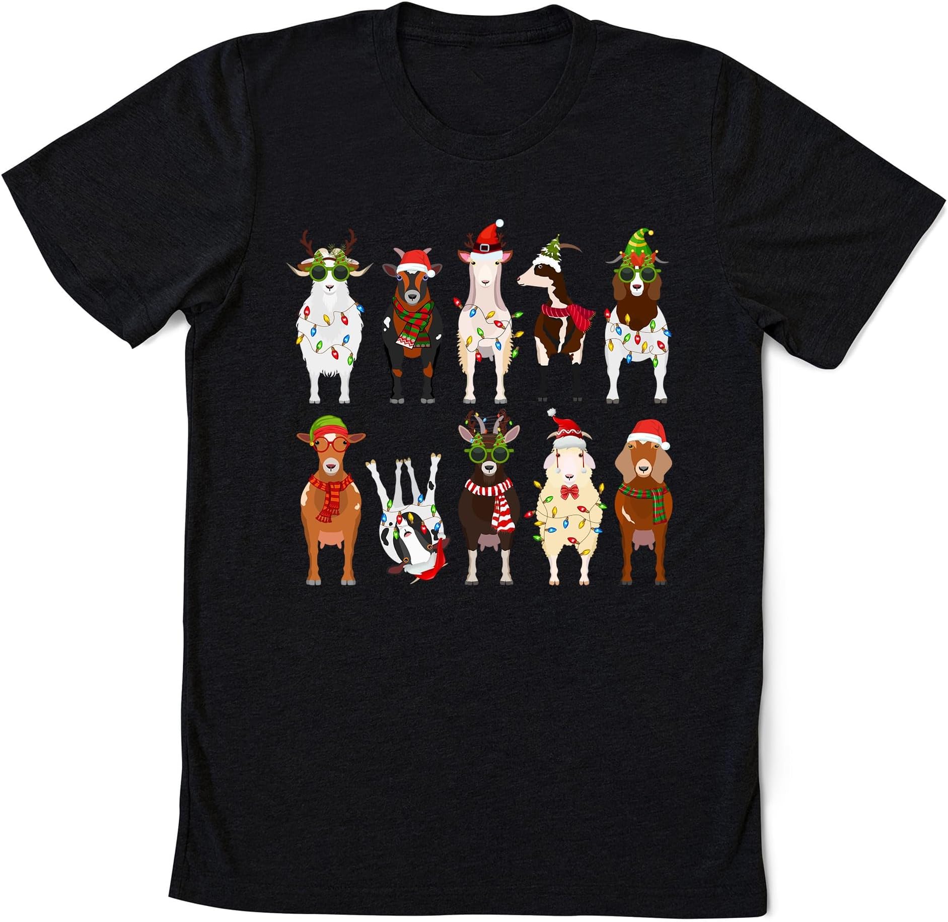 Cute Goat Christmas Sweatshirt, Funny Goat Shirt, Goat Shirt, Christmas Farm Animals Shirt, Goat Christmas Shirt