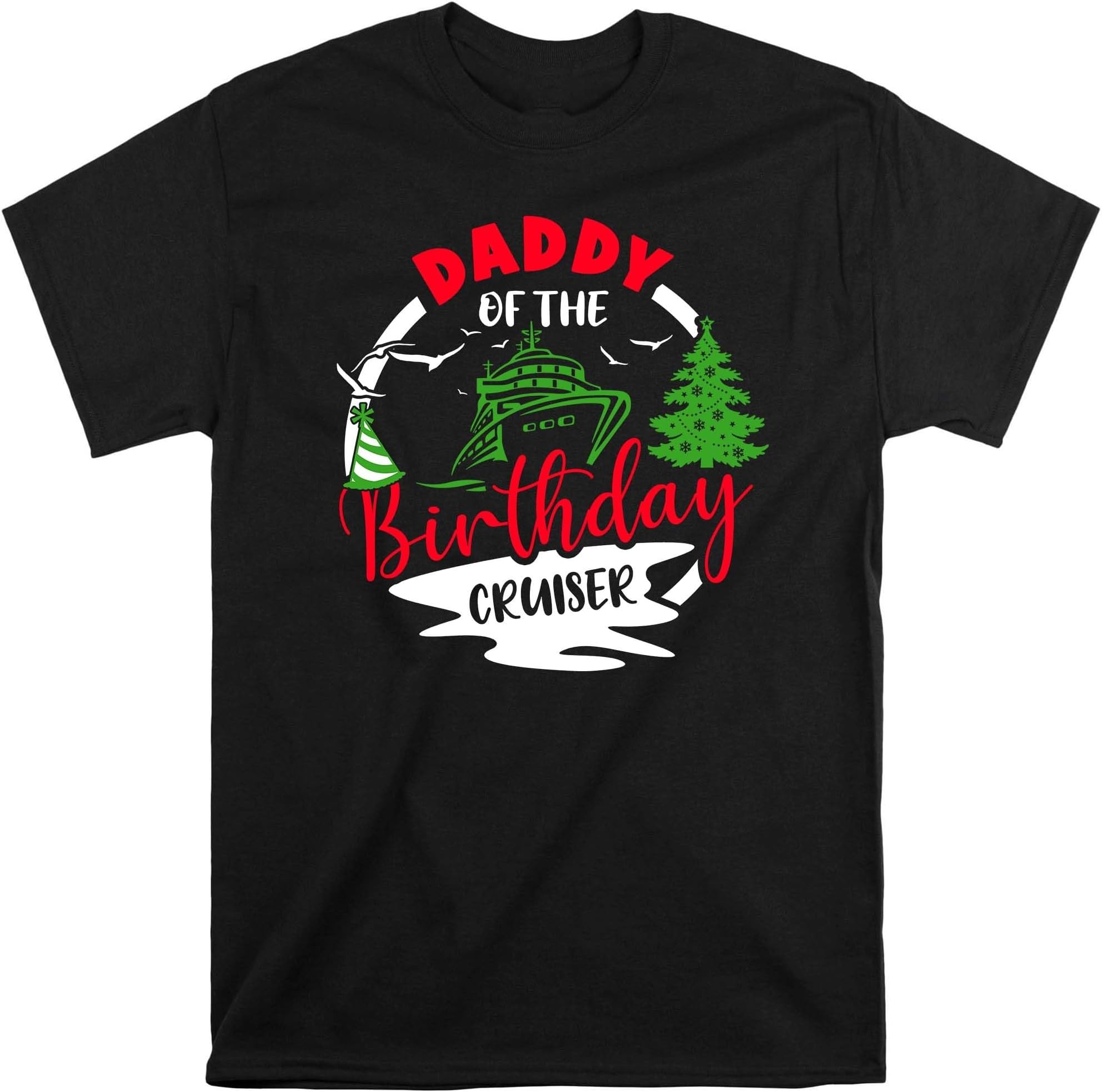 Personalized Birthday Cruise Crew Shirt, Family Cruising Birthday Shirts, Custom Christmas Birthday Shirt, Matching Xmas Birthday Shirt, Birthday Cruise Sqaud Shirt