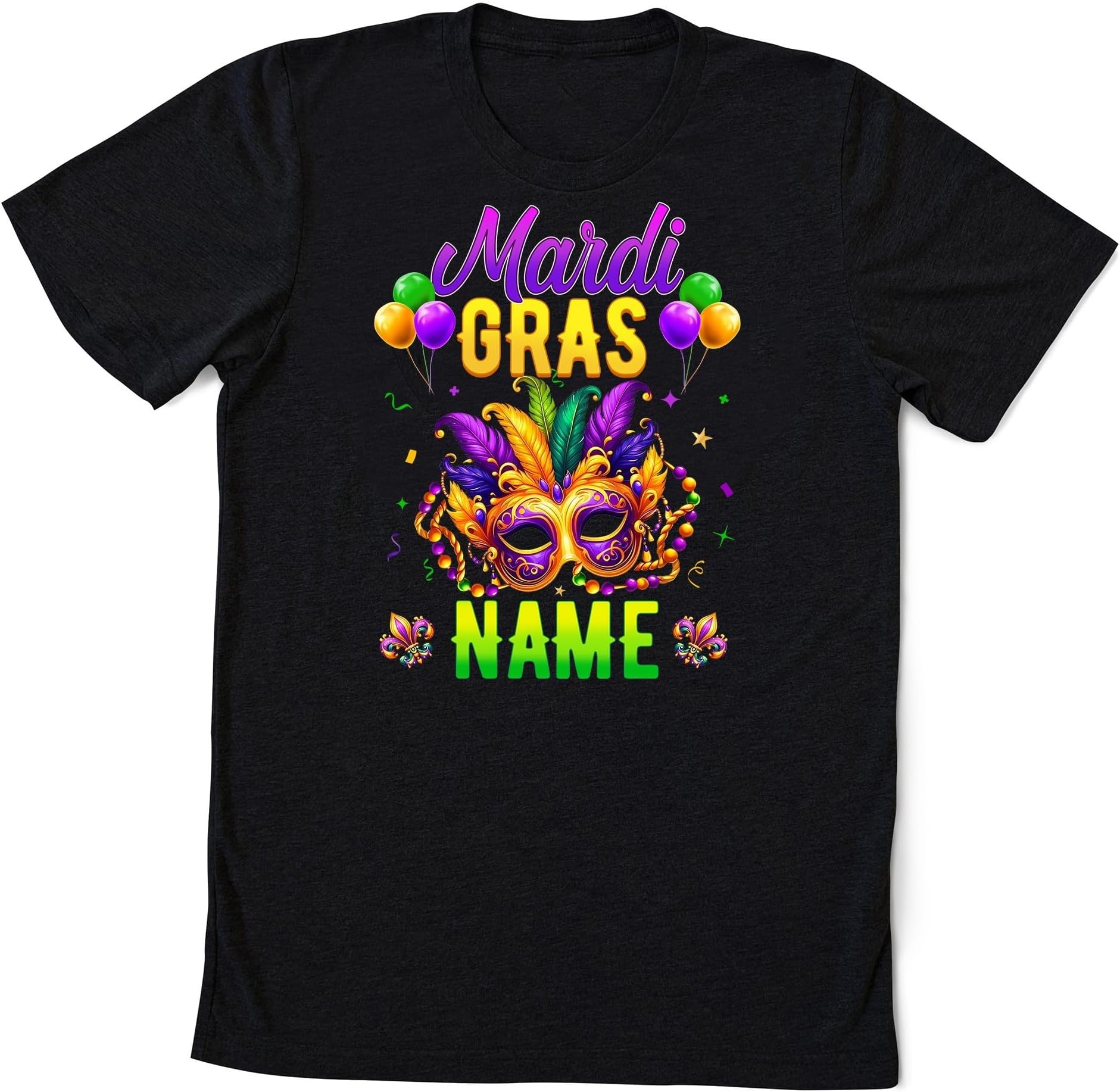Personalized Mardi Gras Family Shirts, Fat Tuesday Family Shirts, Louisiana Family Vacation T-Shirts, Matching Group Mardi Gras Shirts