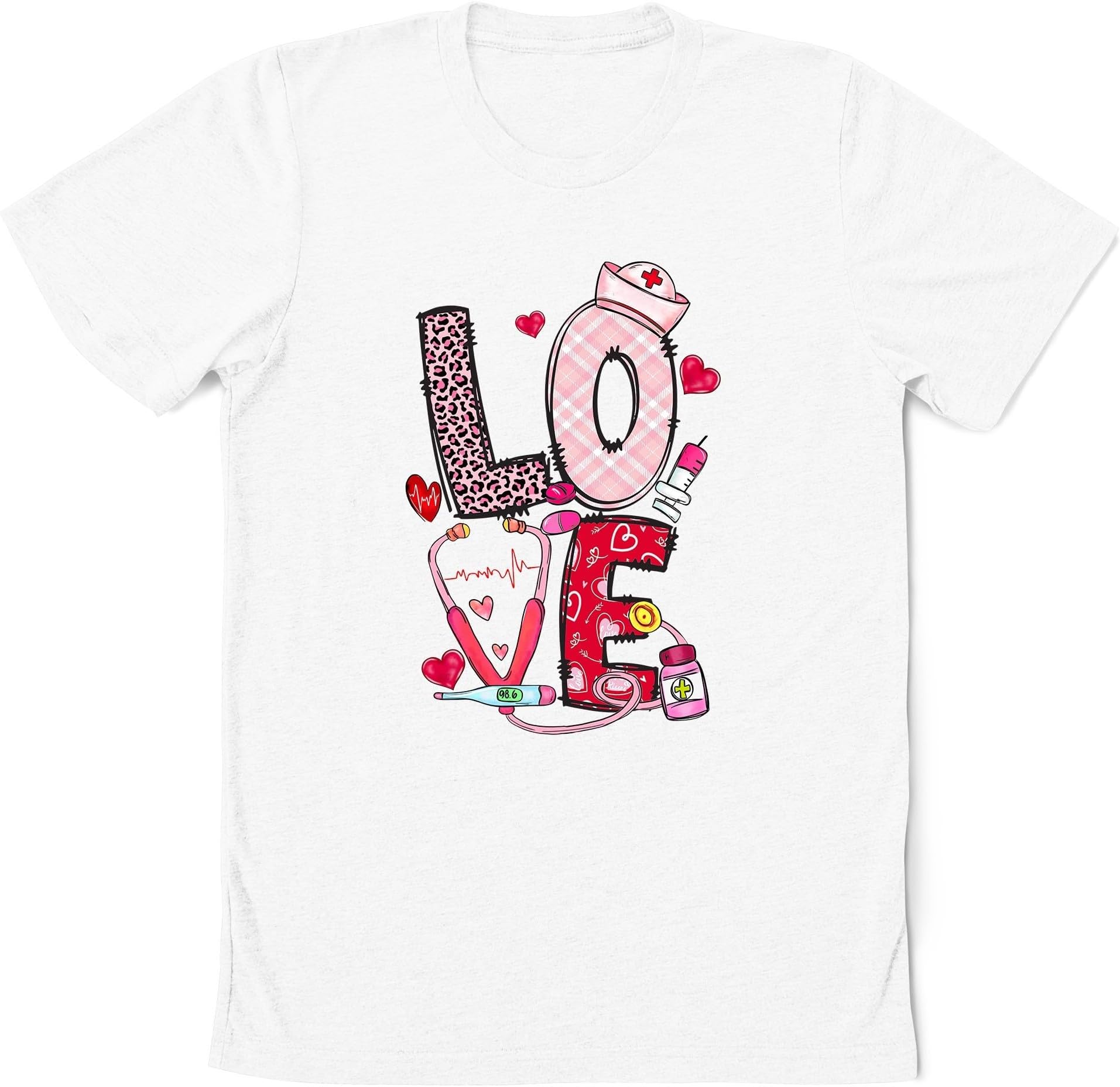 Love Nurse Valentine's Day Shirt, Nurse Love T-Shirt, Nursing Shirt, Valentine Nurse Tee, Nurse Valentine Shirt, Nurse Gift for Valentine