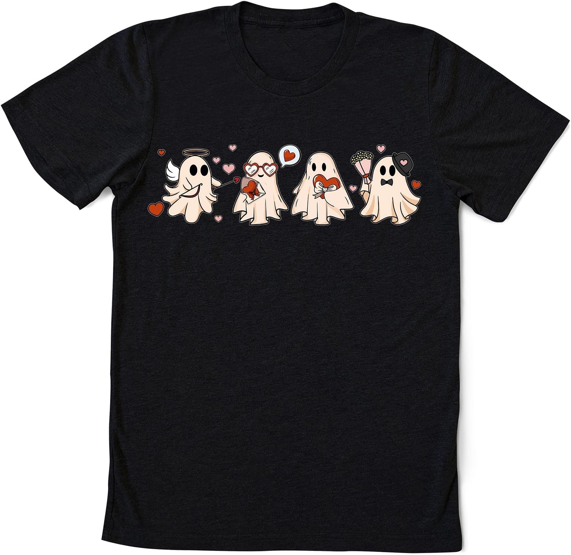 Valentine Ghost Sweatshirt, Cute Ghost Valentines Shirt, Valentines Boo Shirt, Spooky Valentine Shirt, Happy Valentine's Day Gift