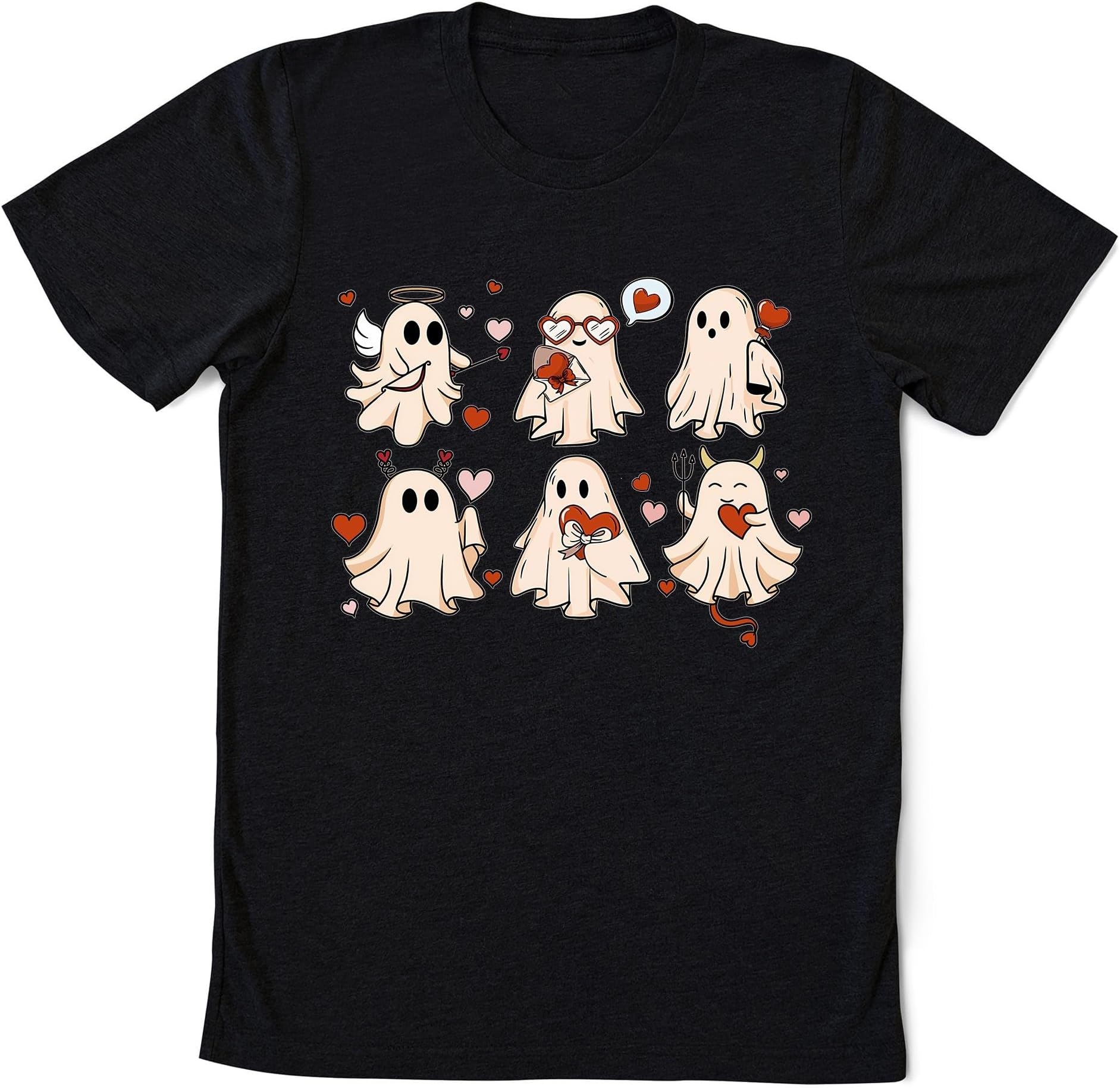 Cute Valentine Ghost Sweatshirt, Ghost Valentines Shirt, Valentines Boo Shirt, Spooky Valentine Shirt, Happy Valentine's Day Gift, Small