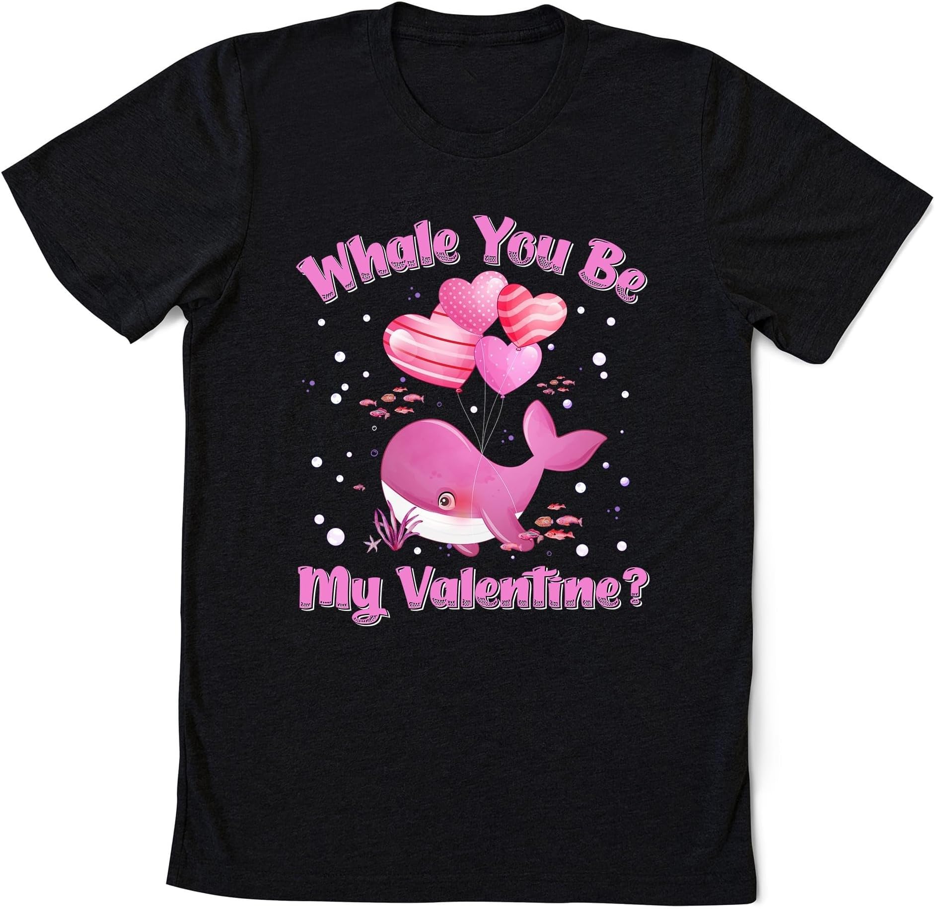 Whale You Be My Valentine Shirt, Pink Whale Valentines Heart Balloons Shirt, Cute Whale Shirt, Happy Valentines Day Gift
