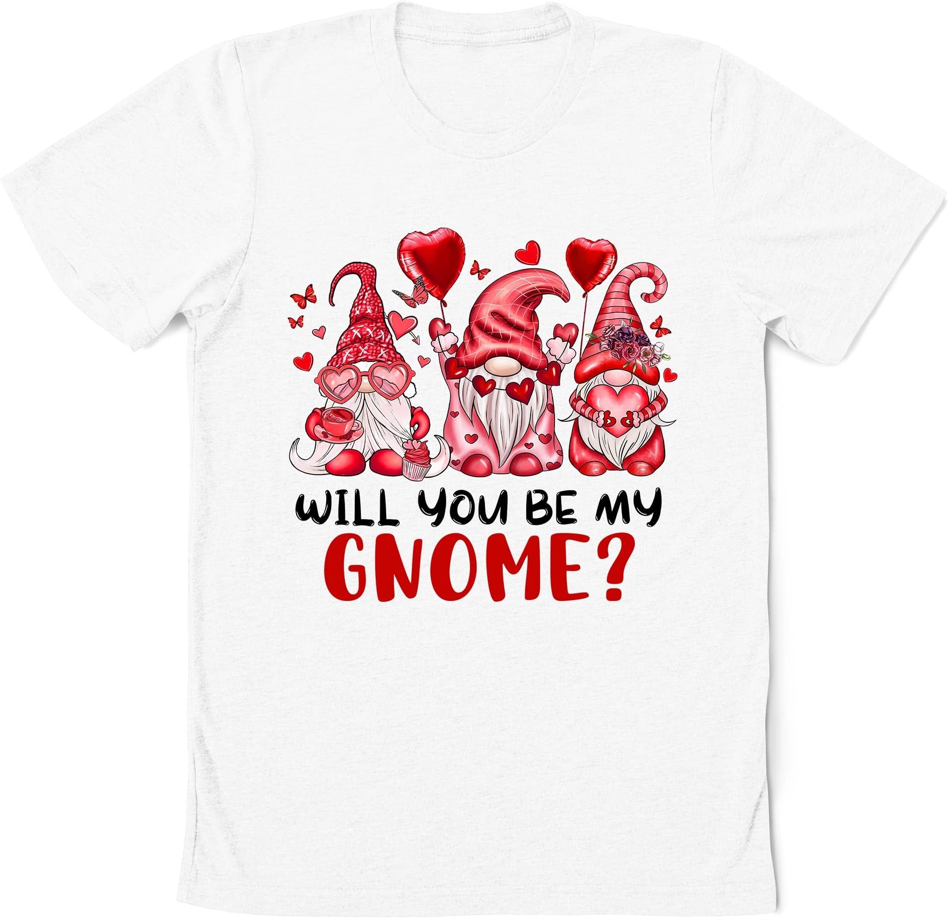 Will You Be My Gnome Shirt, Cute Gnomies Valentine Shirt, Gnome Lover Shirt, Happy Valentines Day Gift, Gift for Her Shirt