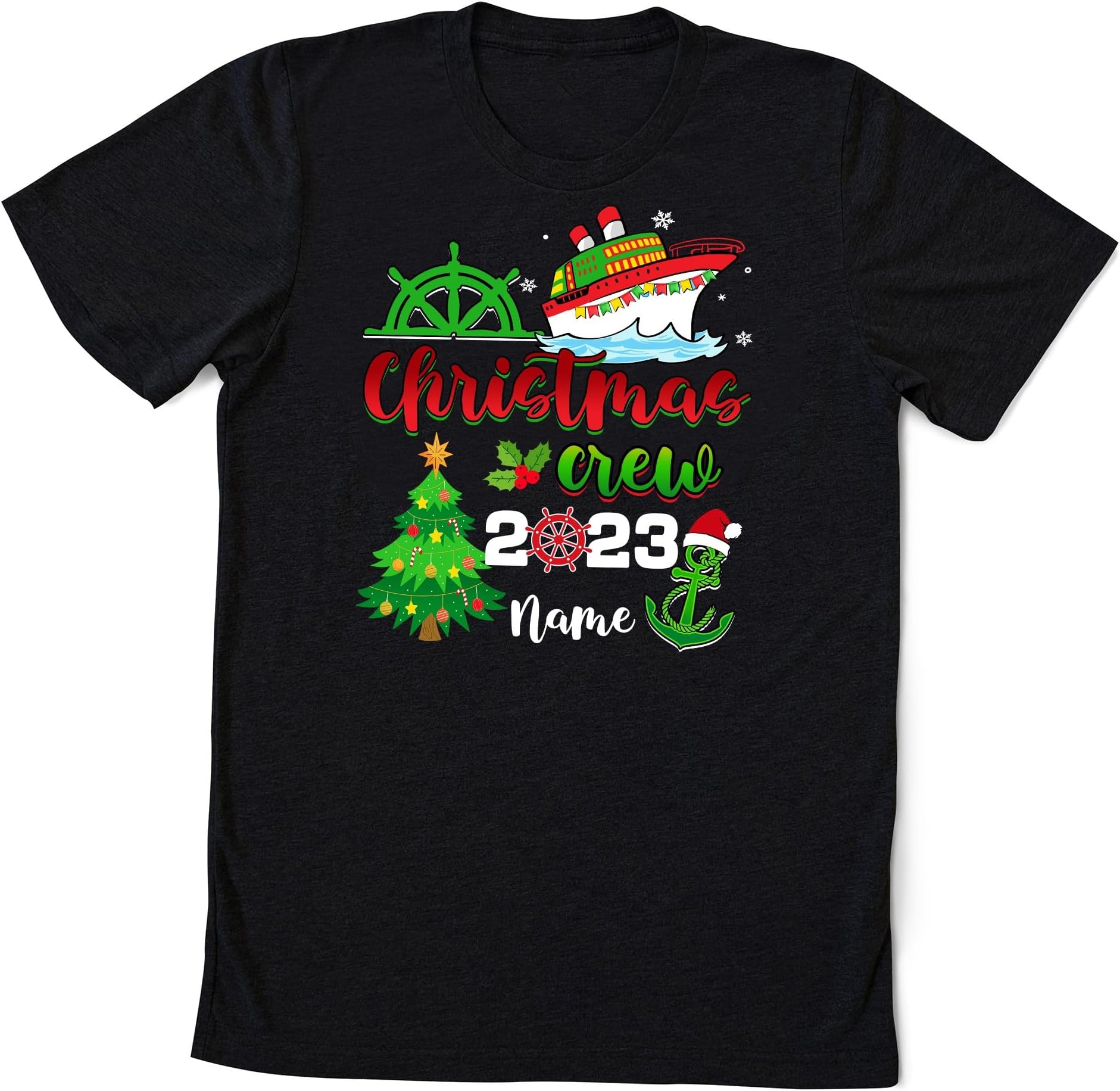 Family Christmas Cruise 2023 Shirt, Custom Merry Cruisemas Shirt, Family Christmas Crew 2023 Trip Shirt, Christmas Family Vacation Shirt