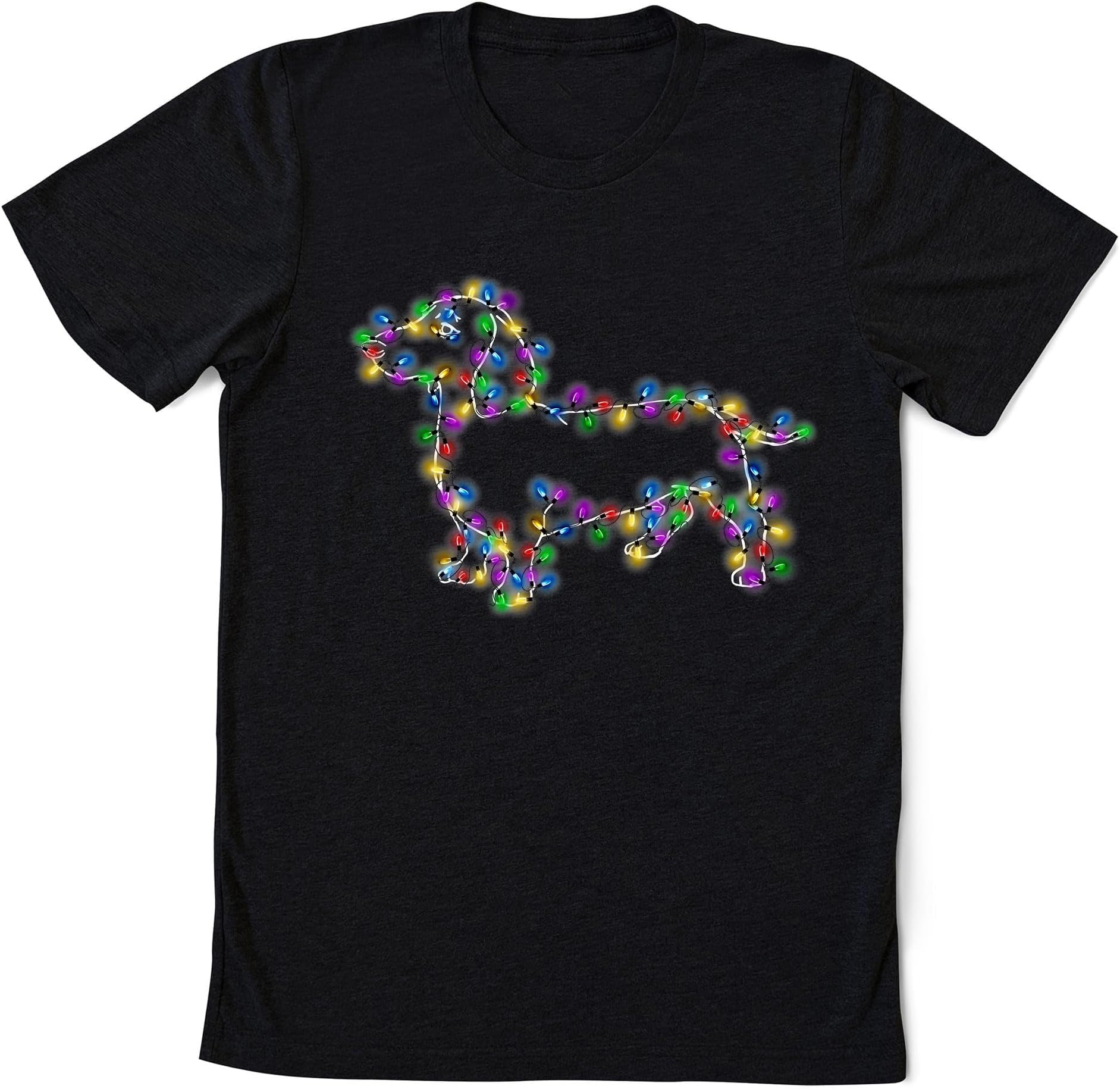 Dachshund Christmas Lights Sweatshirt, Christmas Dachshund Shirt, Wiener Dog Lover Shirt, Dachshund Shirt