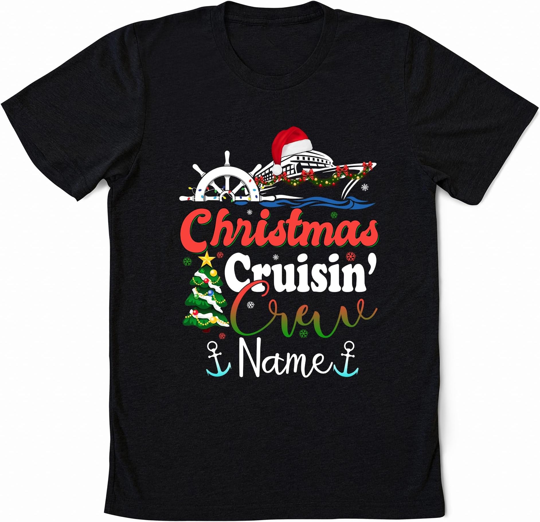 Christmas Cruisin Crew Shirt, Christmas Cruise Shirts 2023 Sweater, Christmas Matching Shirt, Cruise Squad Family Christmas Shirts