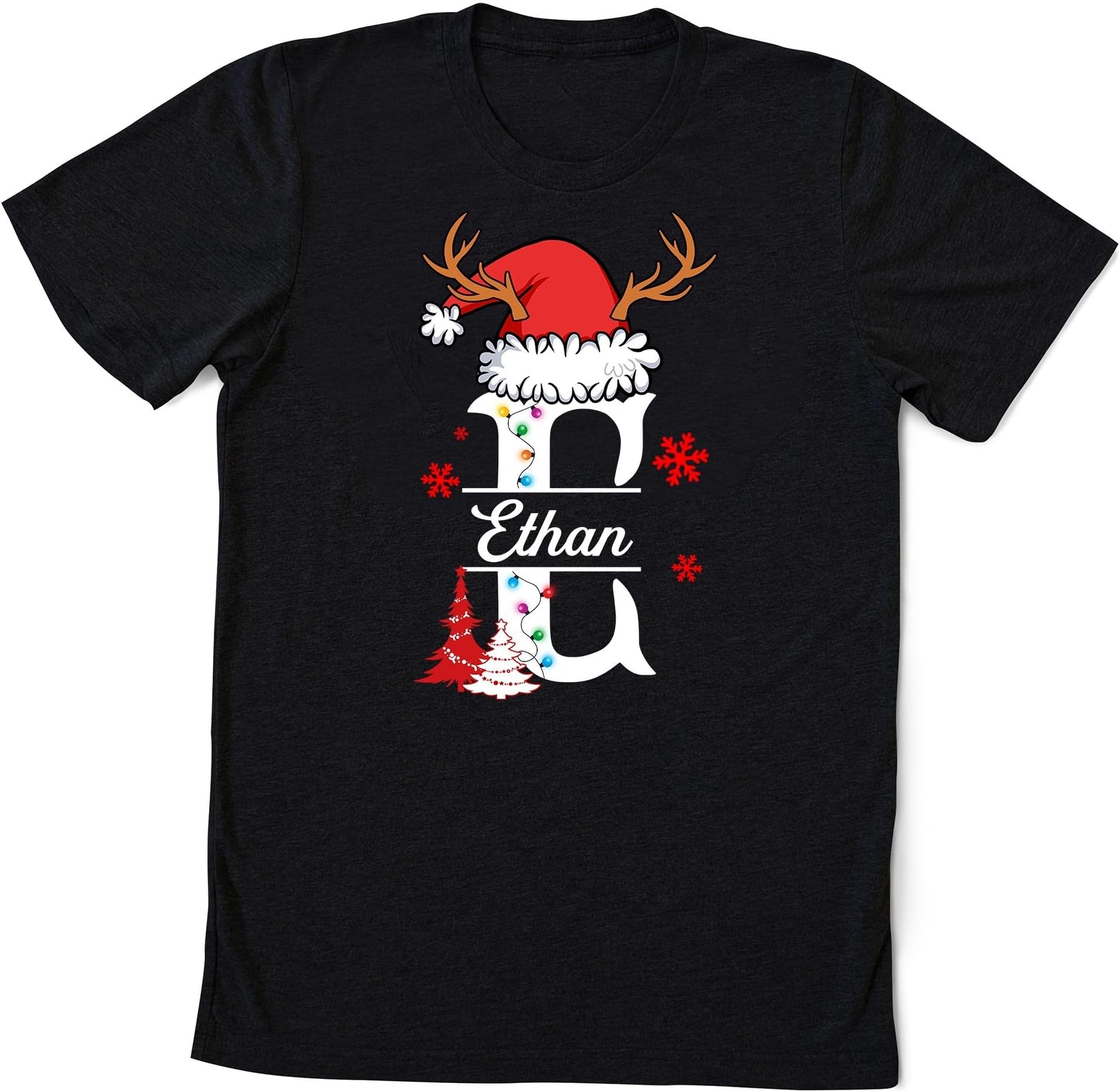 Monogrammed Family Christmas Shirt, Custom Name Christmas Shirt, Family Christmas Name Shirt, Personalized Christmas Family Shirt
