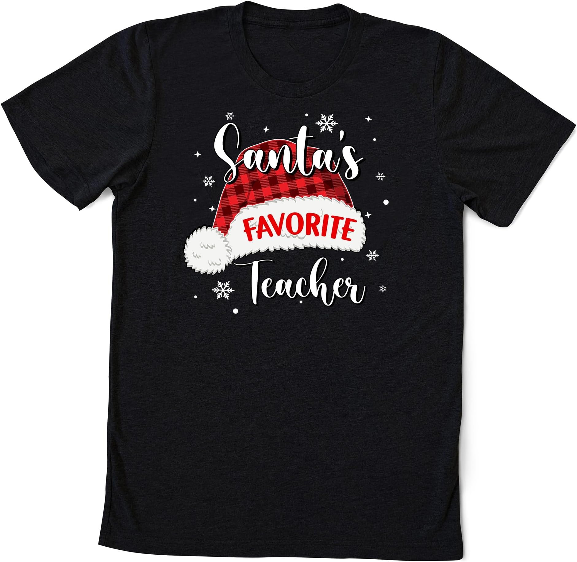 Custom Santa's Favorite Teacher Shirt, Christmas Teacher Shirt, Christmas Shirts, Christmas Santa Teacher Shirt Teacher Shirt