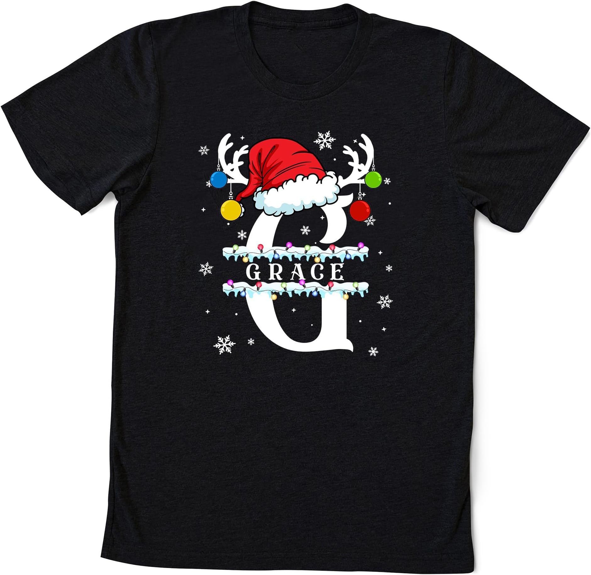 Monogrammed Family Christmas Shirt, Womens Christmas Pajamas, Christmas Monogram Shirt, Family Christmas Shirt, Custom Gift