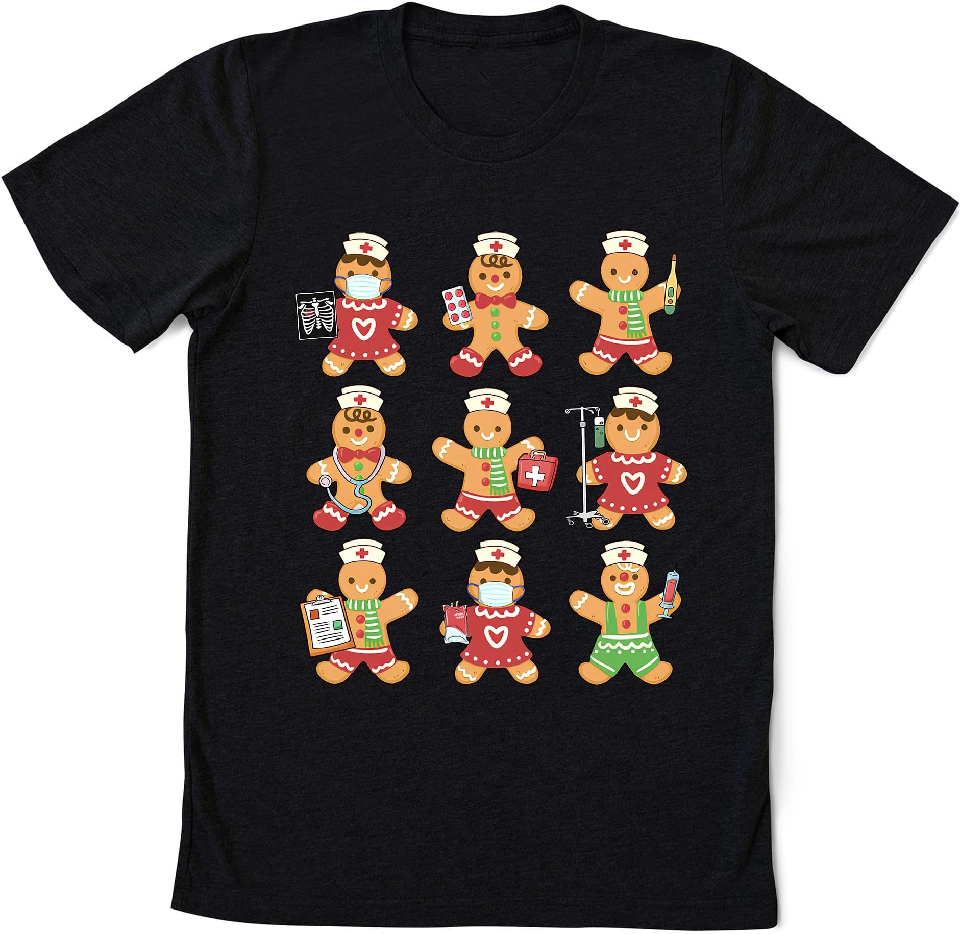 Nurse Gingerbread Sweatshirt, Gingerbread Nurse Shirt, Xmas Nurse CNA RN PICU ICU Shirt, Healthcare Worker Shirt, Nursing