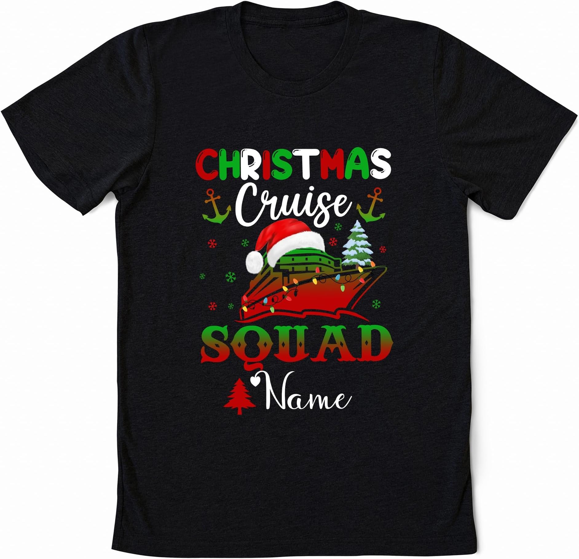 Christmas Cruise Squad Shirt, Personalized Family Christmas Cruise Matching Shirt, Family Vacation Cruise Ship, Christma Cruise Squad Gift