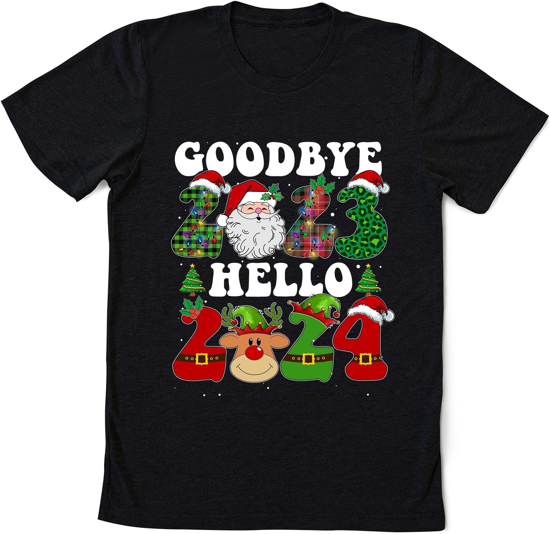 Goodbye 2023 Hello 2024 Shirt, Merry Christmas Happy New Year Shirt, Matching Family New Year Shirt, New Years Eve Shirt, New Years Gift