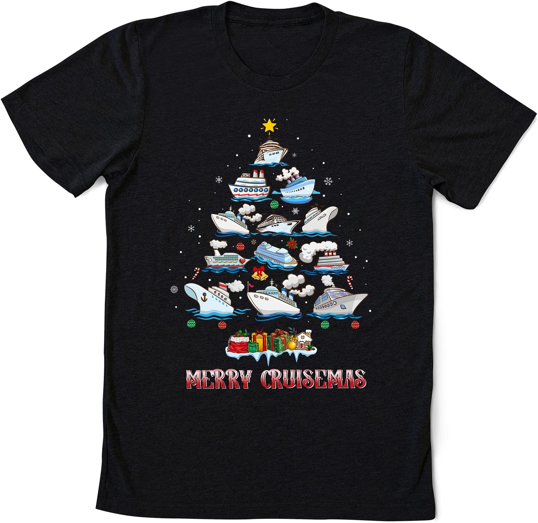 Merry Cruisemas Shirt, Cruise Ship Christmas Tree Shirt, Cruise Lover Shirt, Christmas Cruise Squad Shirt, Christmas Boat Trip Shirt