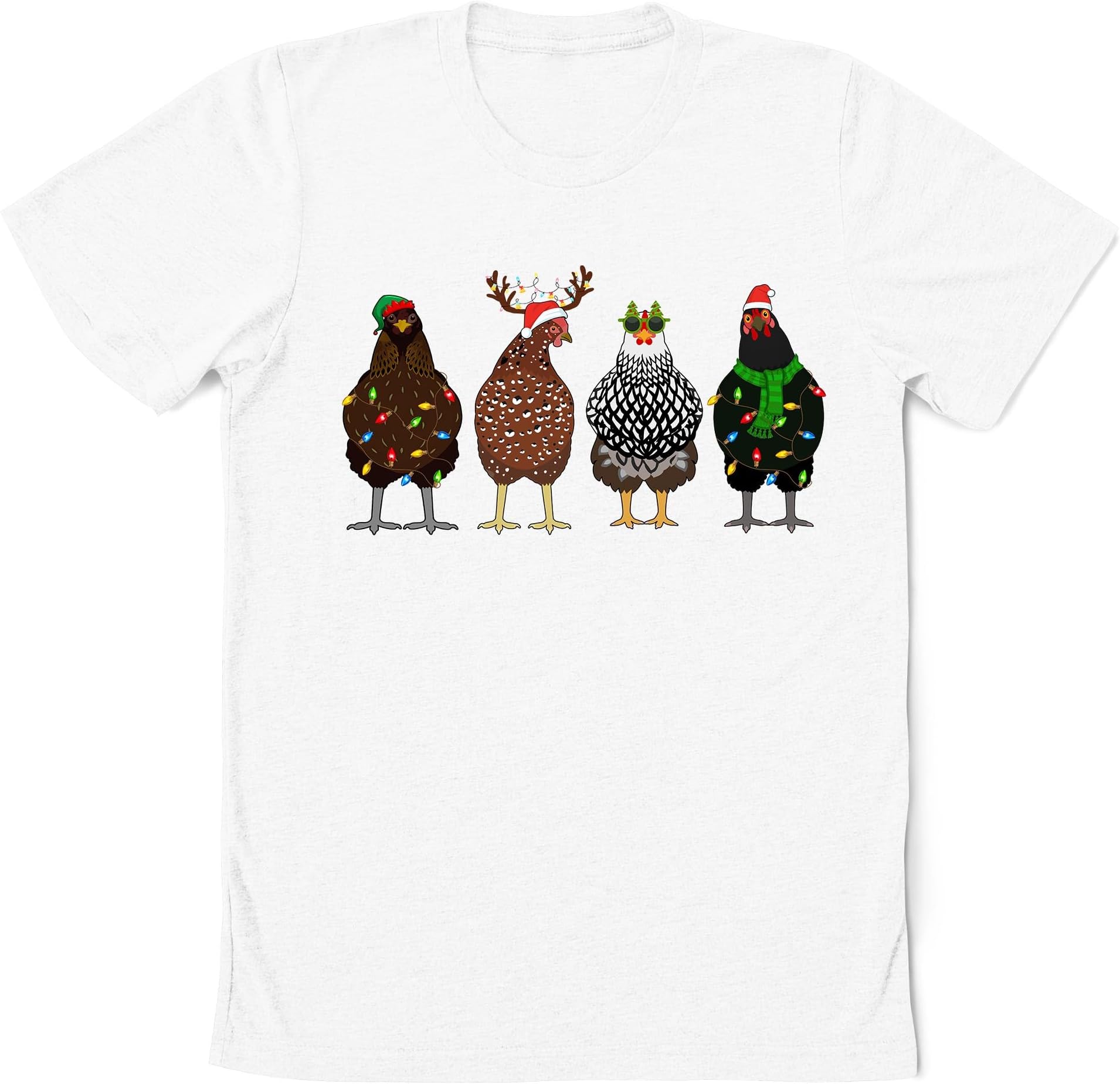 Cute Chicken Christmas Sweatshirt, Merry Chickmas Shirt, Christmas Farm Animals Shirt, Chicken Lover Shirt, Chicken Christmas Shirt