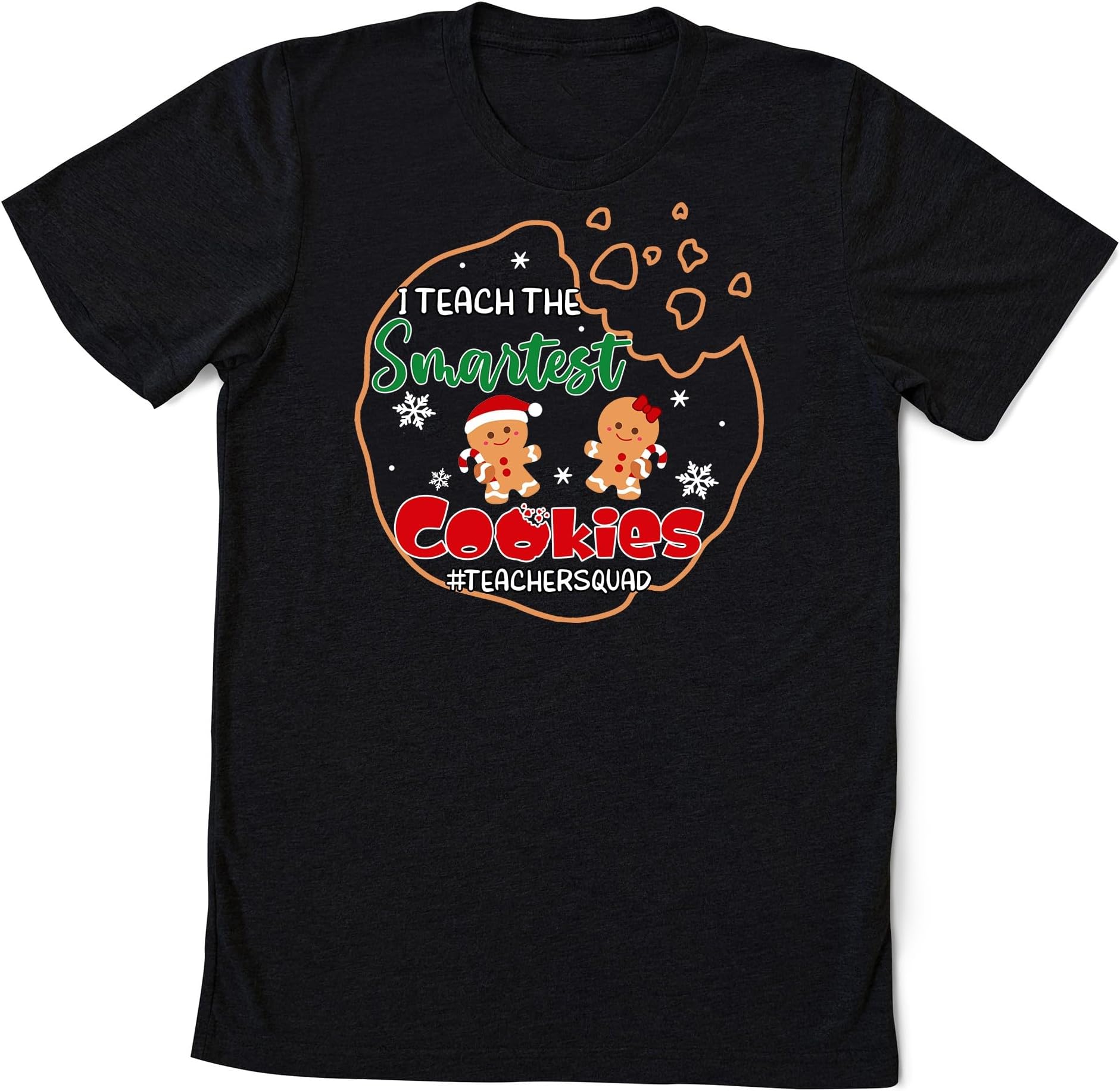 Personalized I Teach The Smartest Cookies Shirt, Christmas Teacher Shirt, Pre-K Teacher Christmas, Kindergarden Teacher, Christmas Teacher Gift