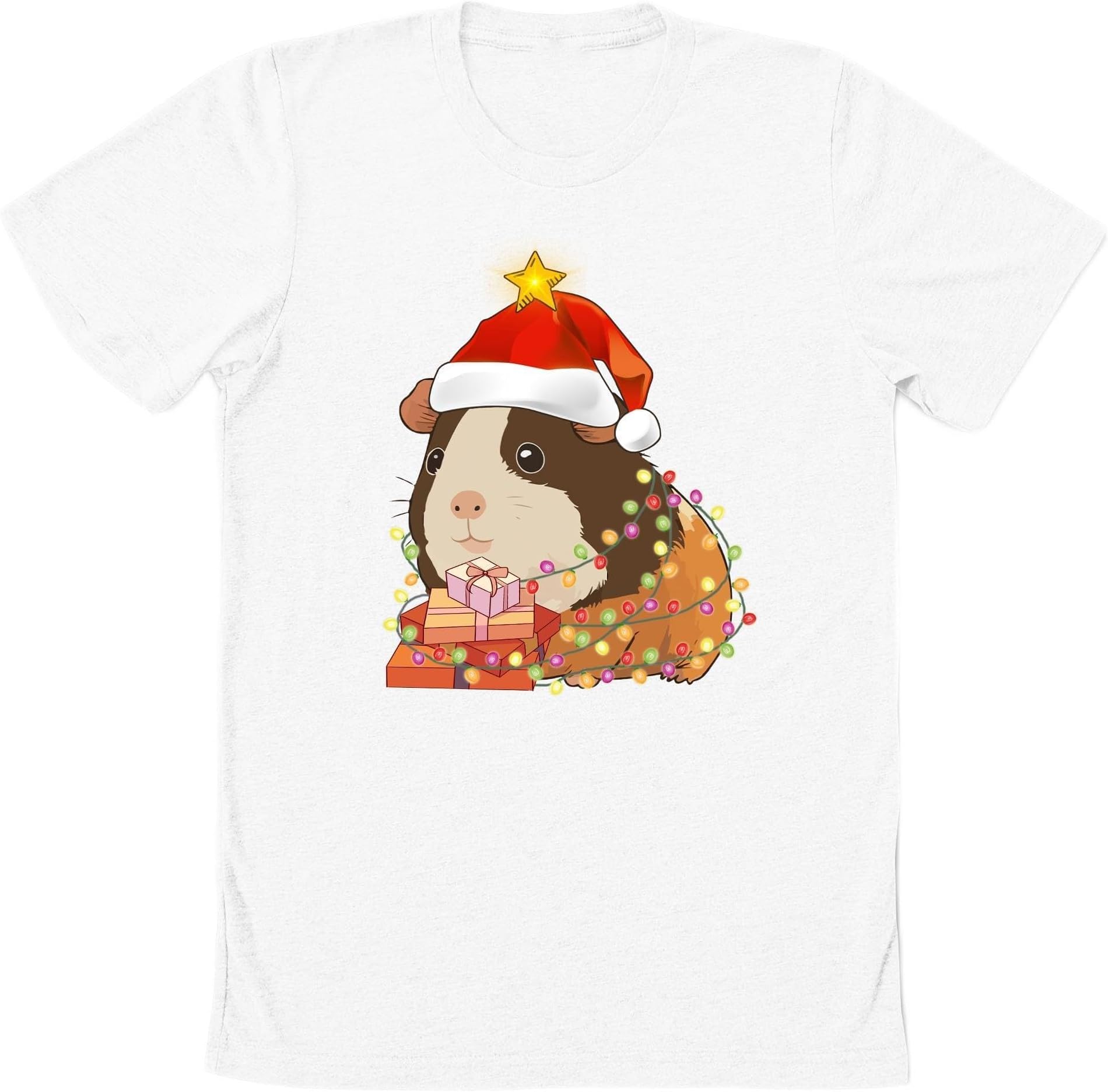 Santa Claus Guinea Pigs Christmas Lights Sweatshirt, Guinea Pigs Mom Christmas Shirt, Cute Guinea Pigs Shirt, Funny Animal Tee