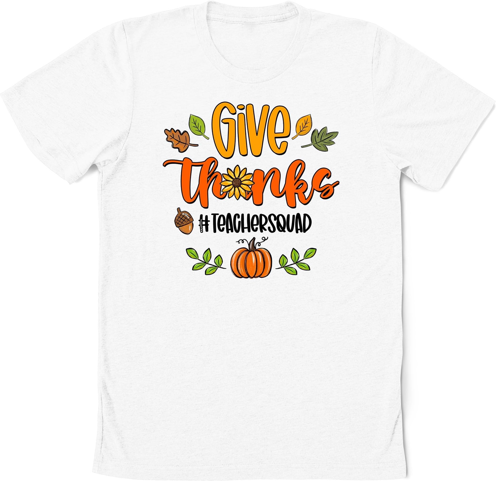 Give Thanks Teacher Squad Shirt, Personalized Teacher Thanksgiving Shirt, Thankful Teacher Shirt Gift for Teacher
