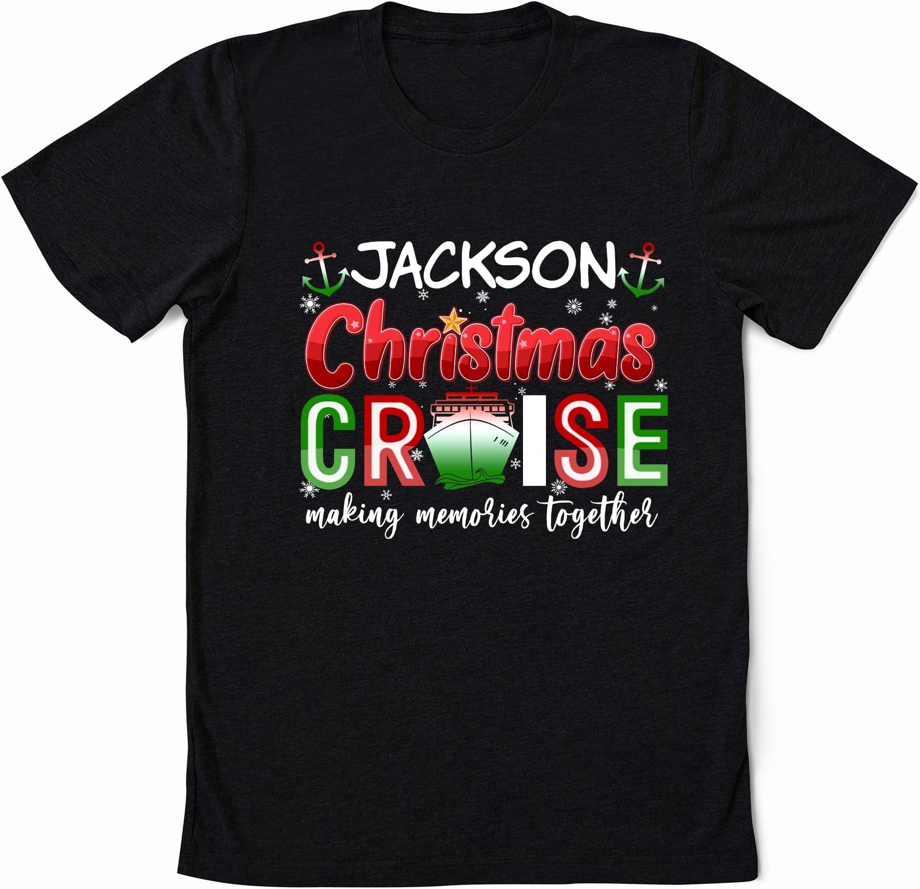 Personalized Family Christmas Cruise Shirt, Making Memories Together, Family Vacation Cruise Ship, Family Holiday Cruise Outfits, Custom Christmas Cruise Shirt, Christmas Family Vacation Shirt copyB