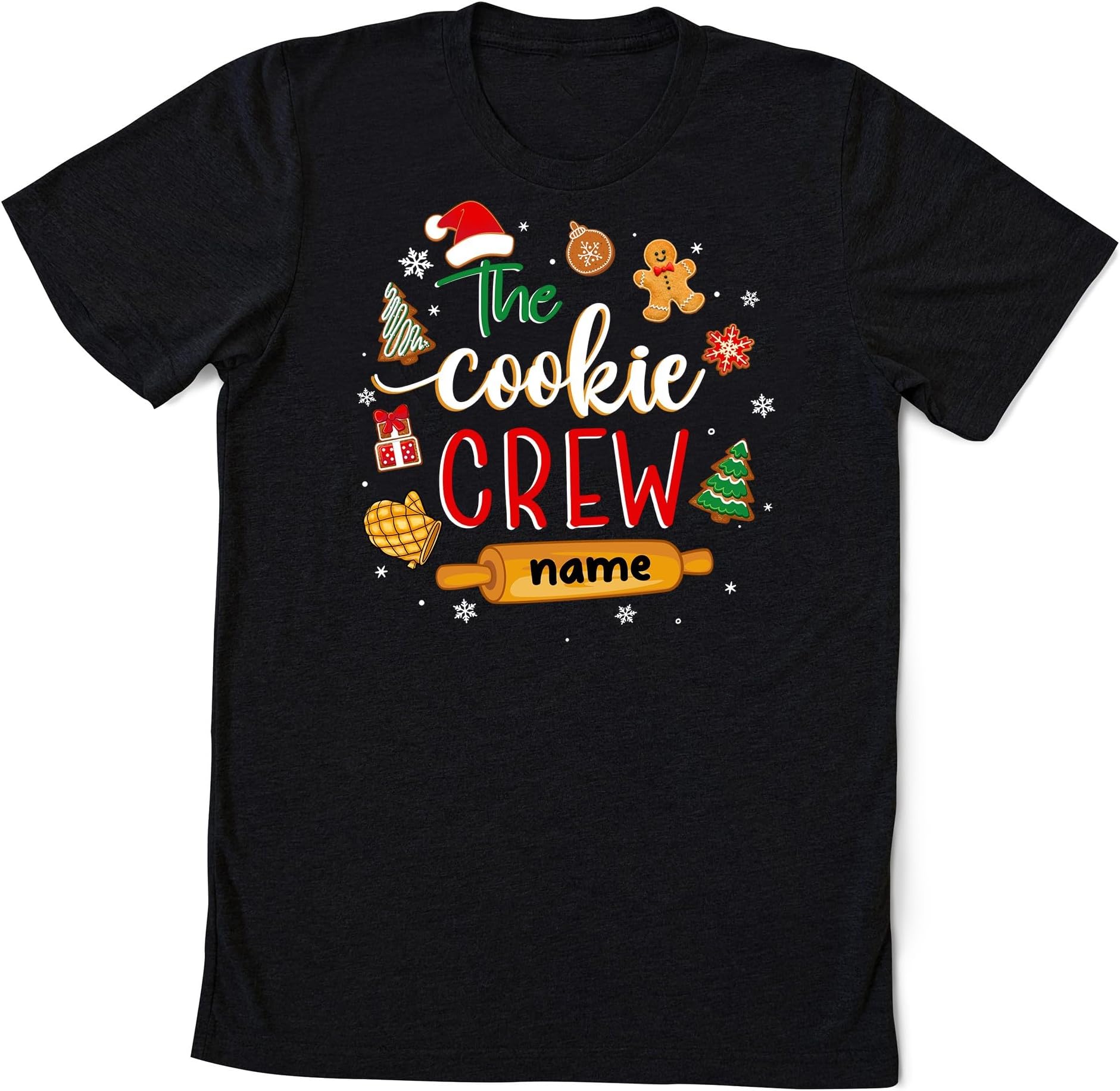 Custom The Cookie Crew, Matching Family Christmas Baking Shirt, Cookie Shirts, Christmas Shirt