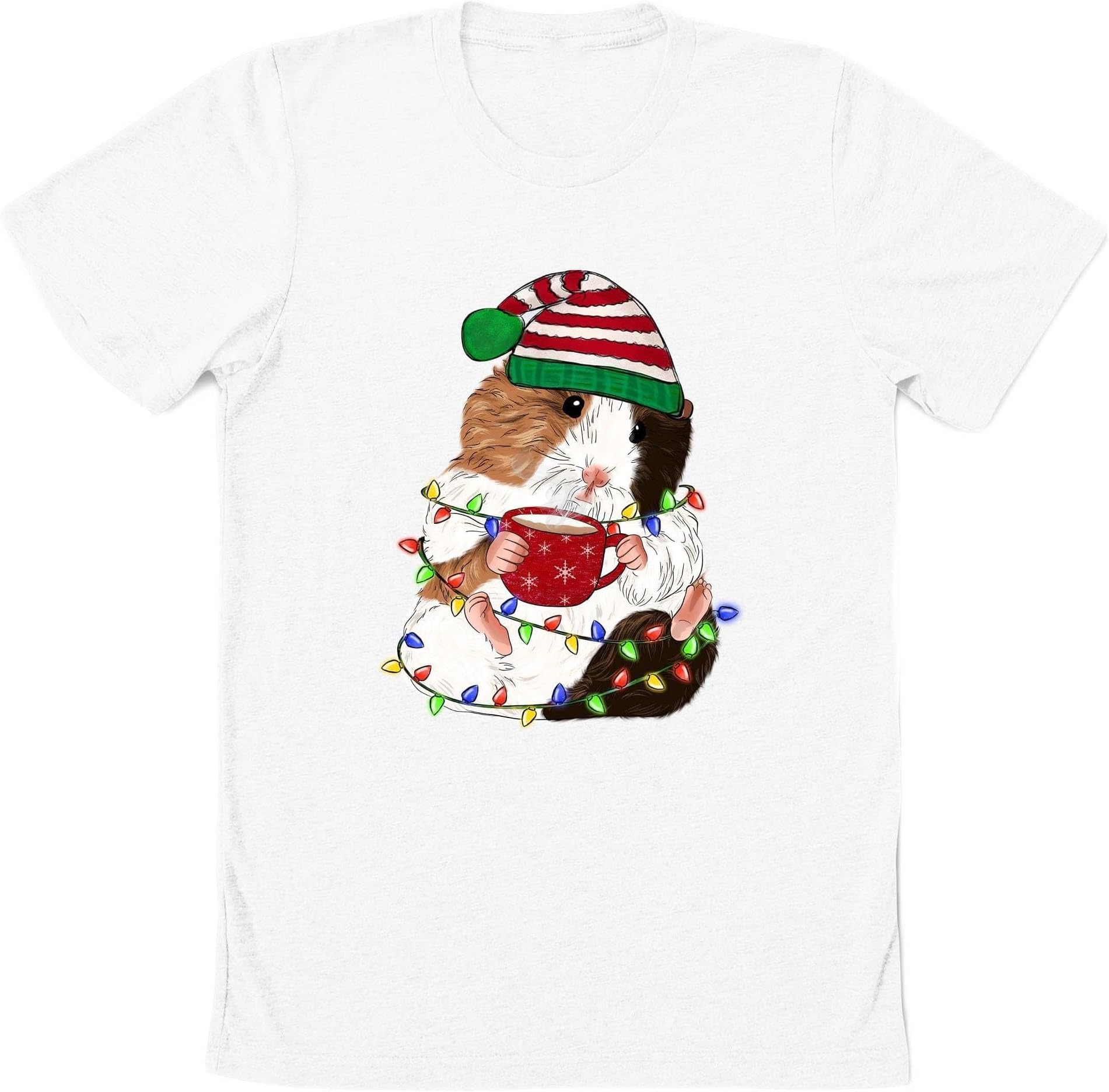 Guinea Pig Christmas Light Shirt, Guinea Mom, Cute Guinea Pig Shirt, Guinea Pig Lover Shirt, Merry