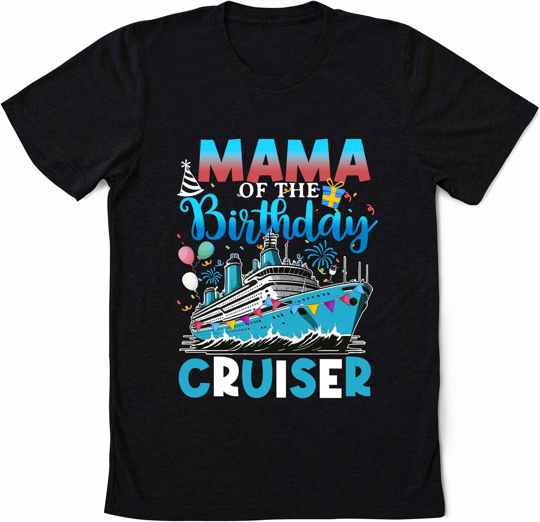 Daddy Mama of The Birthday Cruiser Shirt, Personalized Birthday Cruise Crew T-Shirt, Birthday Cruise Squad, Birthday Cruise Celebration