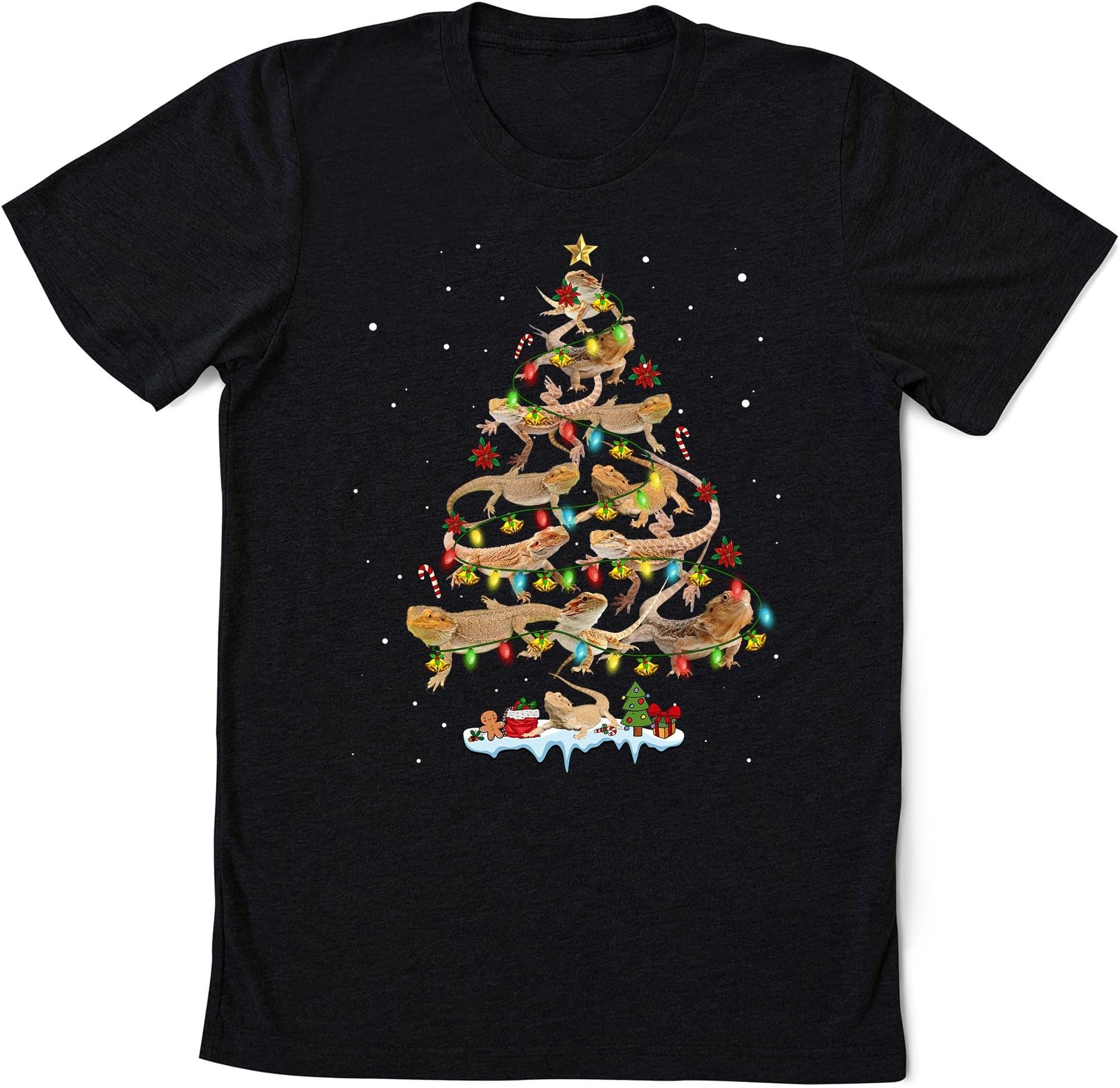 Bearded Dragon Christmas Tree Sweatshirt, Christmas Bearded Dragon Shirt, Reptile Lover Shirt, Bearded Dragon Christmas Shirt