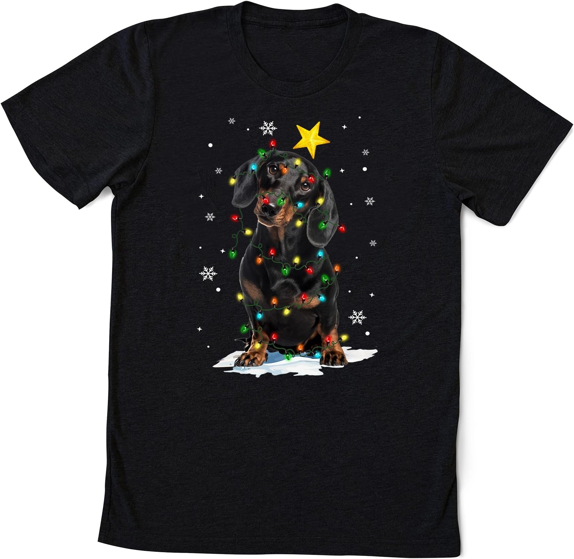 Dachshund Christmas Lights Shirt, Christmas Dachshund Shirt Gift for Dachshund Lover Gift