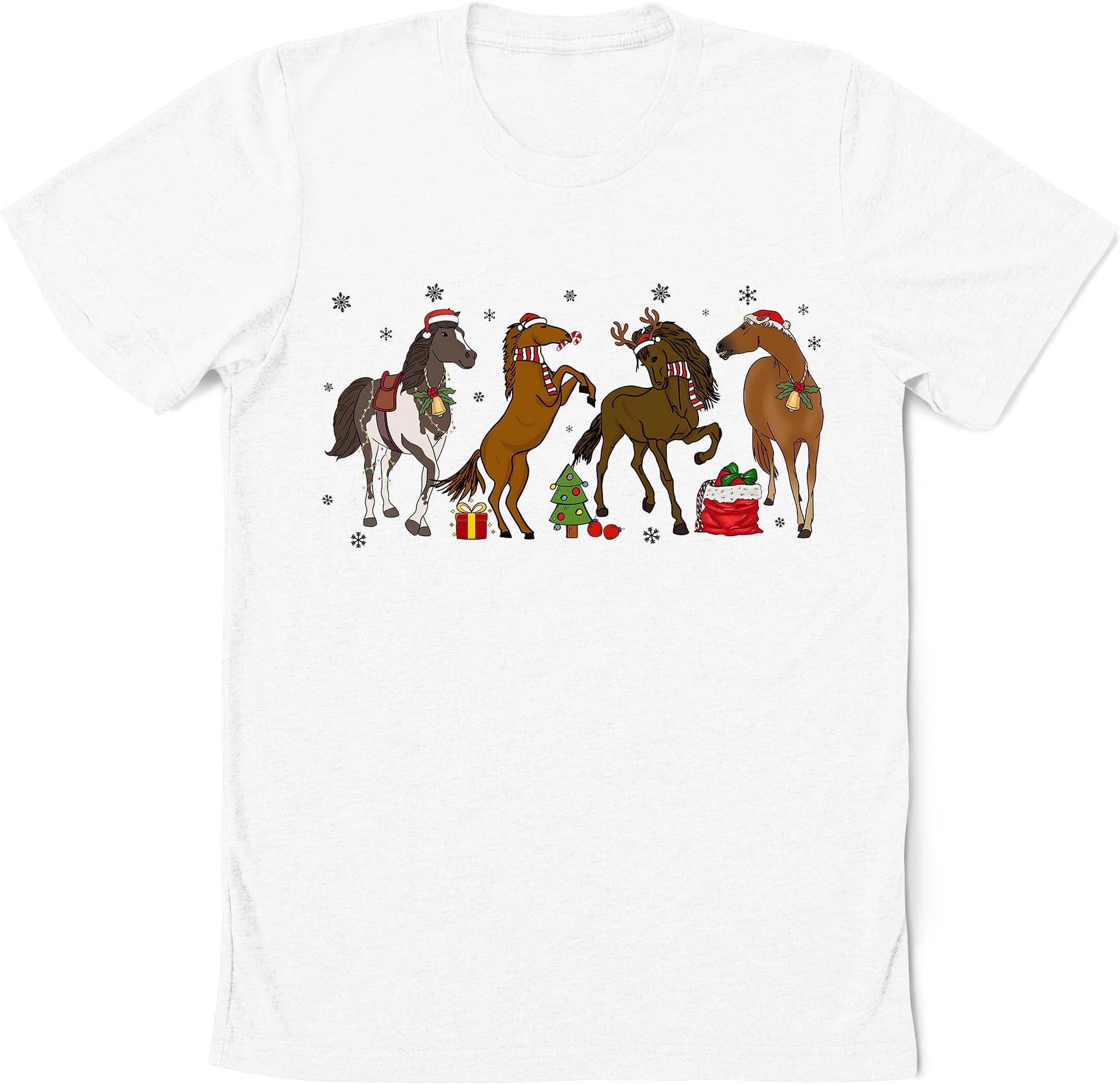 Christmas Horse Sweatshirt, Merry Horsemas Shirt, Christmas Farm Animals Shirt, Horse Lover Shirt, Horse Christmas ShirtE