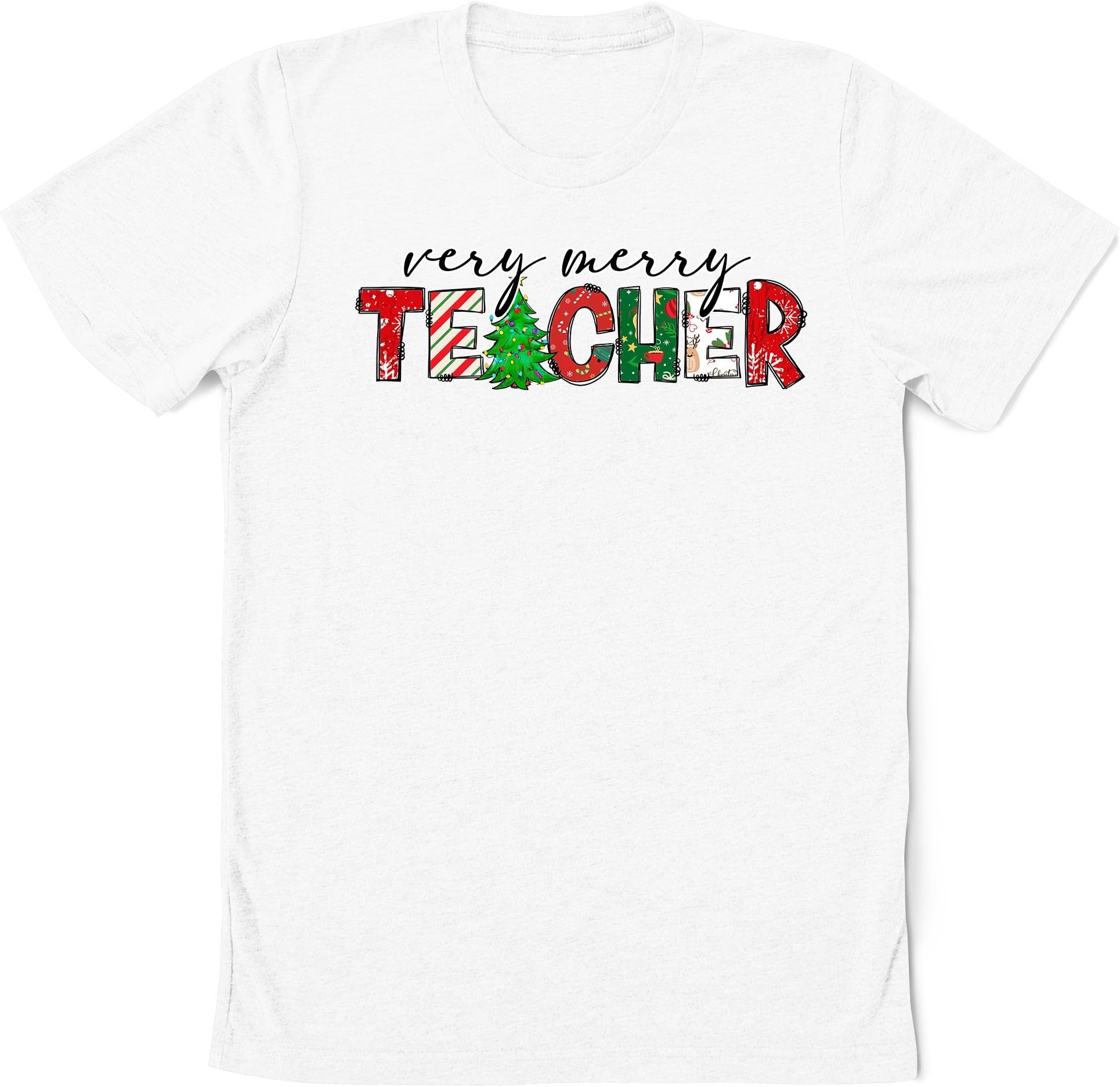 Very Merry Teacher Shirt, Teacher Christmas Shirt, Teacher Christmas Tree Shirt, for Teacher