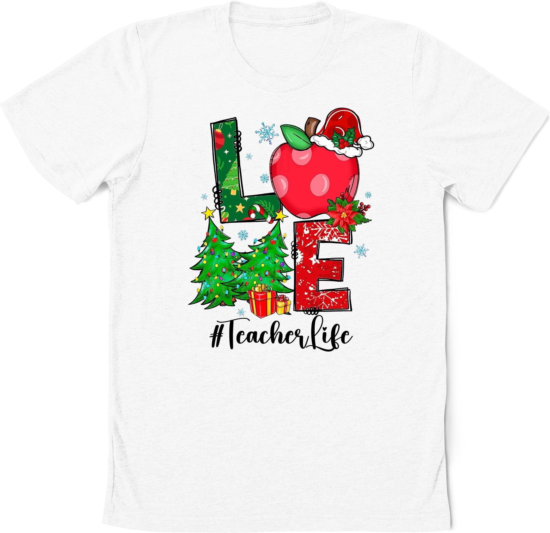 Love Teacher Christmas Shirts, Christmas Shirst for Teacher,Teacher, Teacher Life Shirt, Teacher Gifts