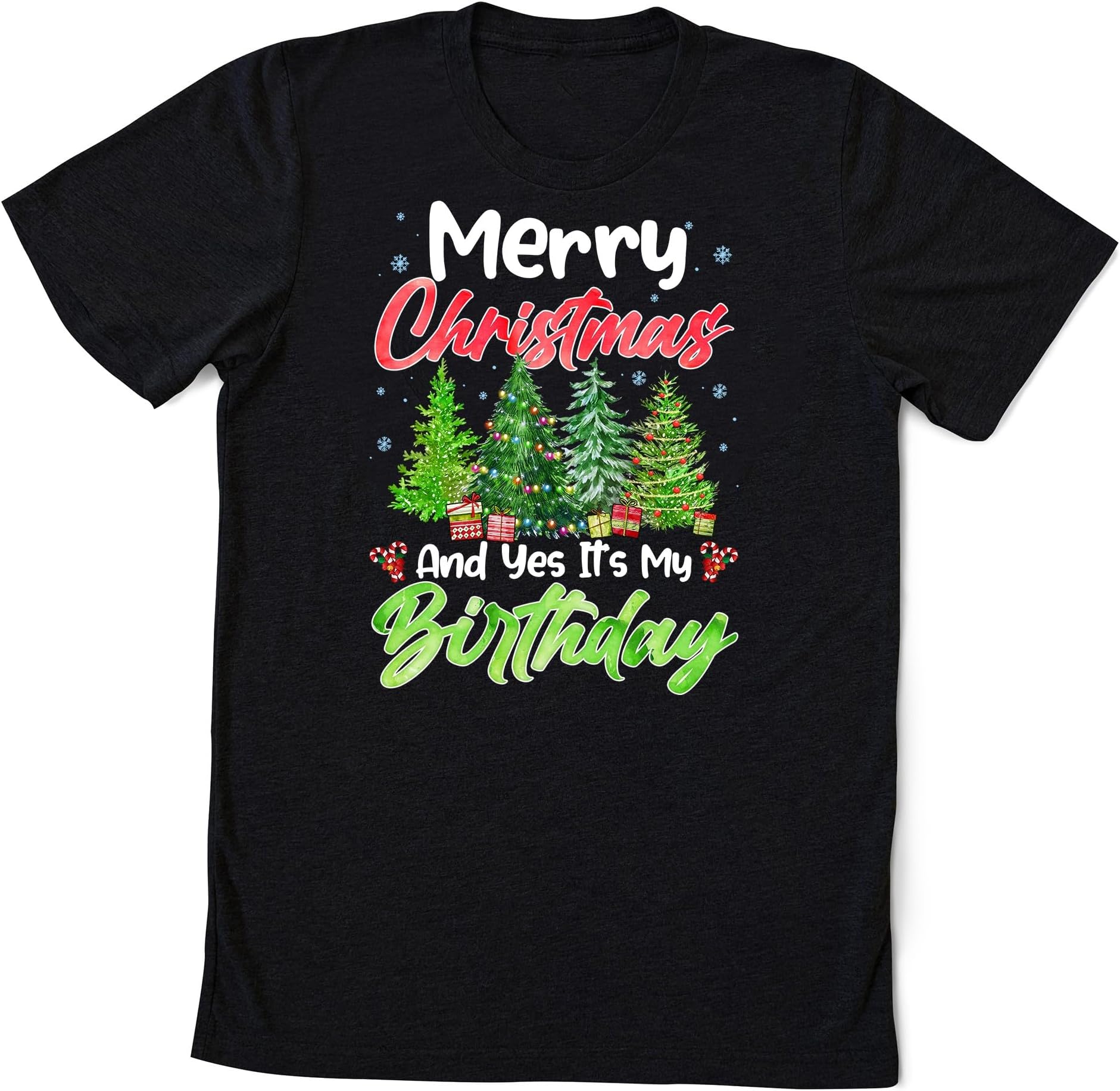 Merry Christmas and Yes It's My Birthday Funny Birthday Xmas Gift, Christmas Party Gift, Birthday Party Shirt