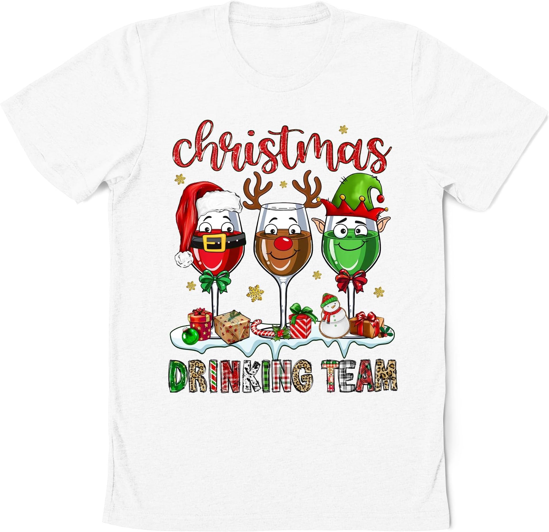 Christmas Drinking Team Shirt, Merry Winemas Shirt, Xmas Wine Glasses Shirt, Wine Lover Shirt, Christmas Party Shirt