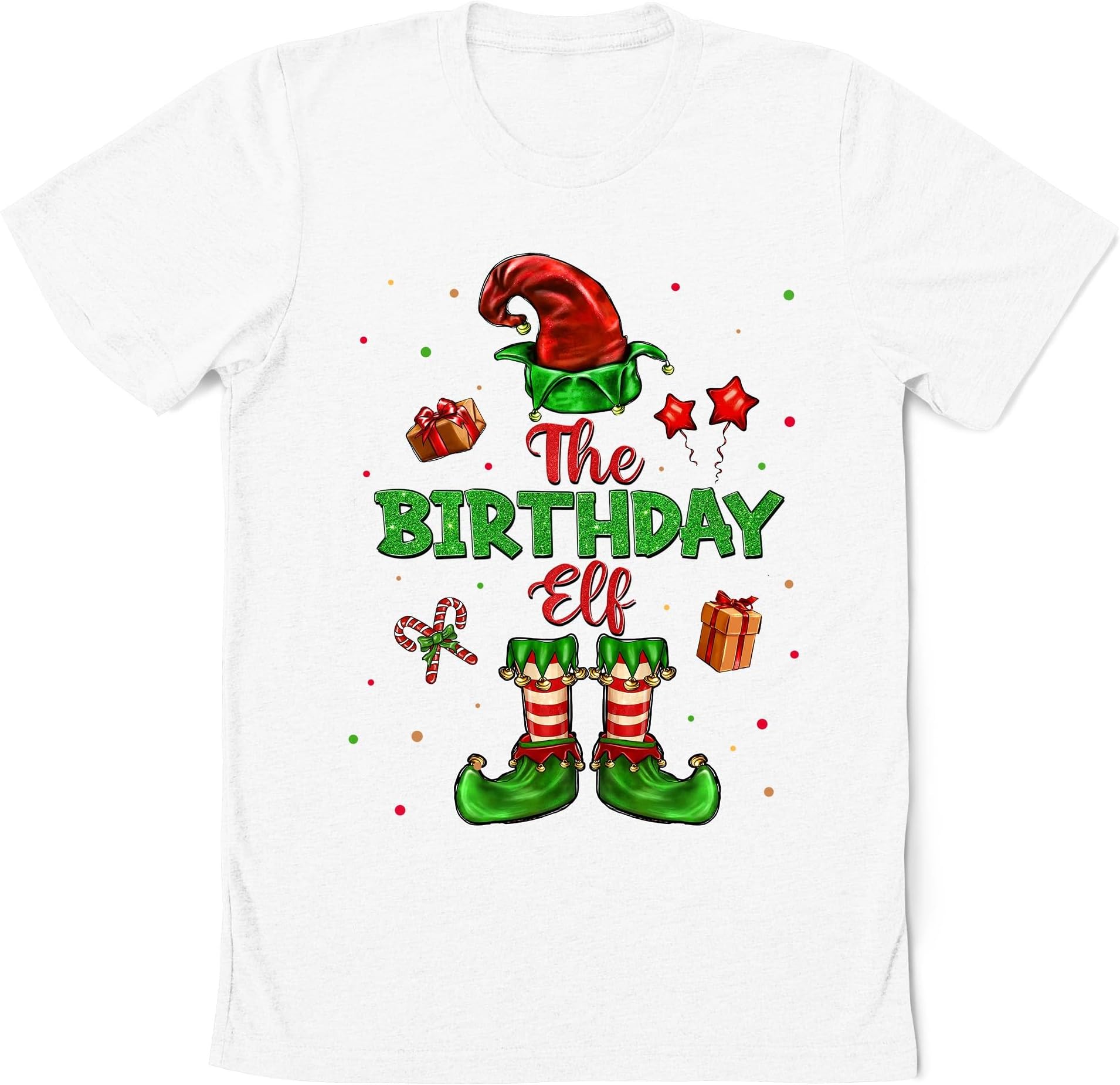 The Birthday Elf Shirt, Christmas Elf Shirt, Christmas Birthday Party Shirt, Matching Birthday Shirt, Happy Birthday