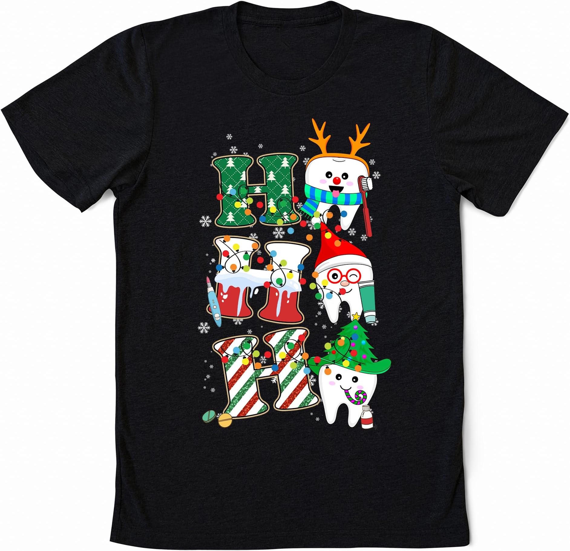 Ho Ho Ho Dental Christmas Shirt, Cute Christmas Tooth T-Shirt, Funny Xmas Tooth Sweatshirt, Dental Christmas Shirt, Dental Student Gift